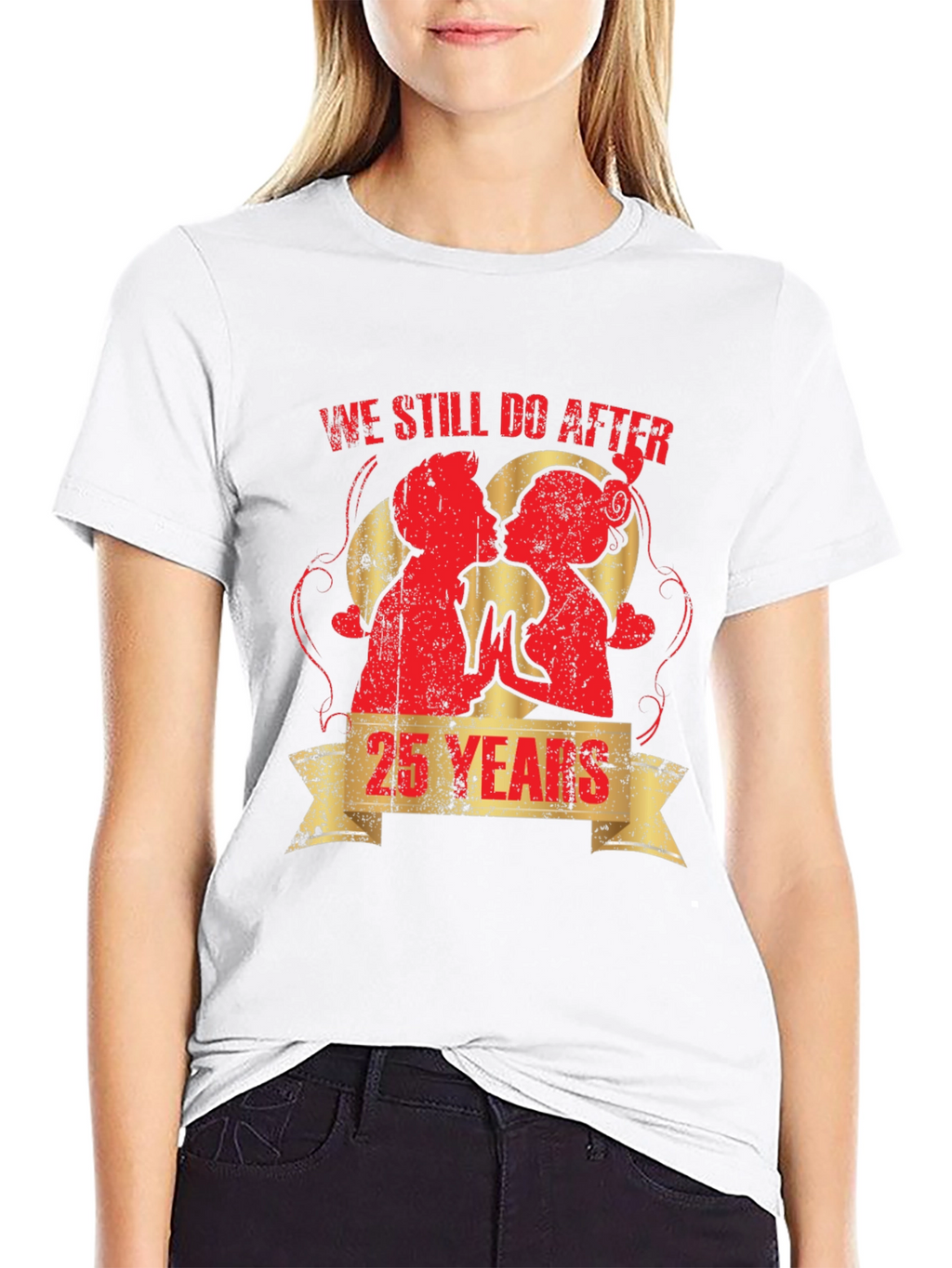 25th Anniversary Couples Graphic T-Shirt
