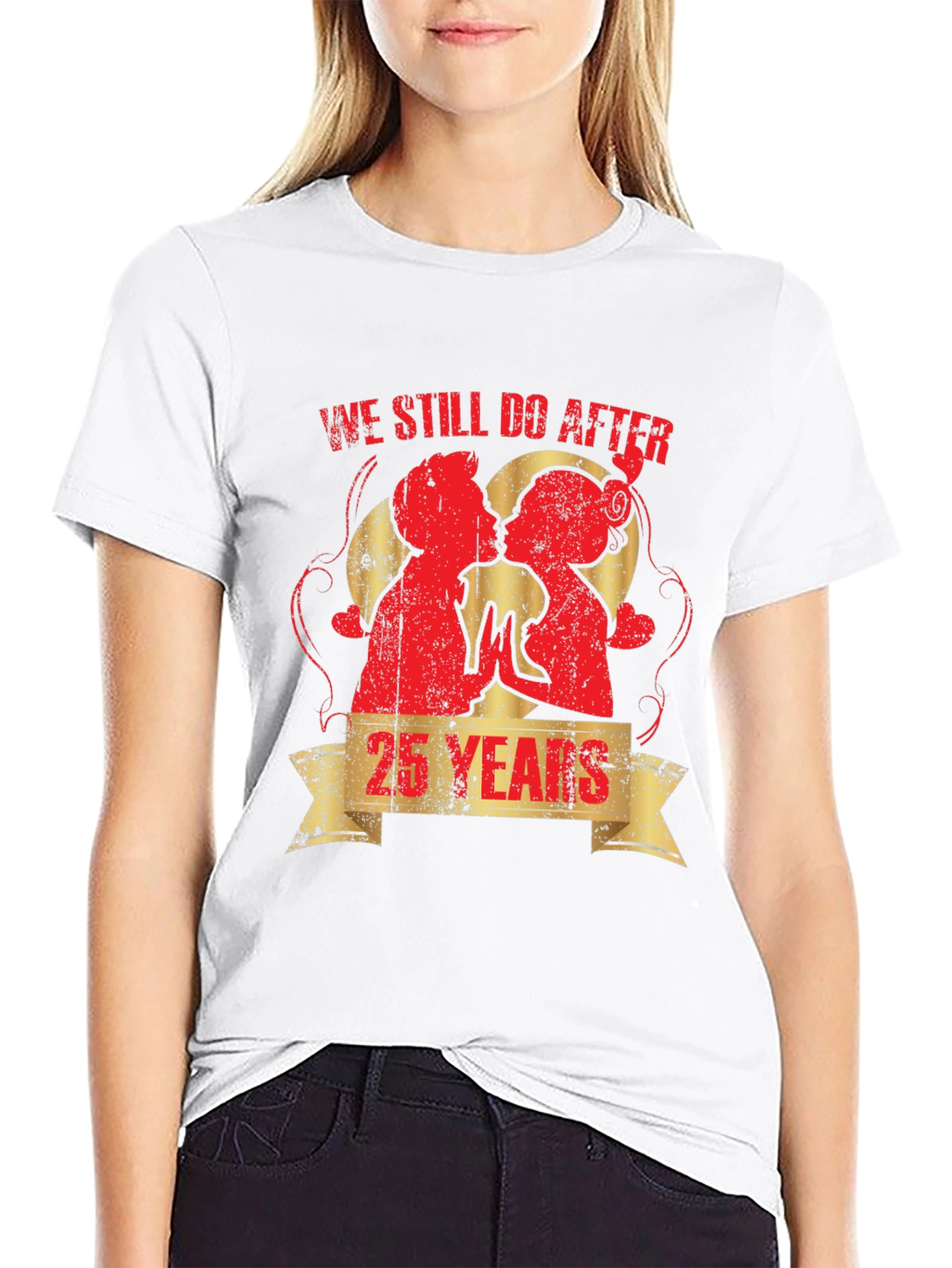 25th Anniversary Couples Graphic T-Shirt