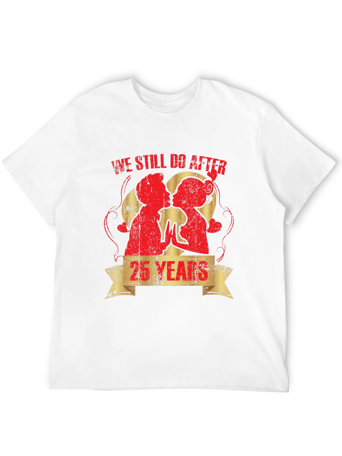 25th Anniversary Couples Graphic T-Shirt