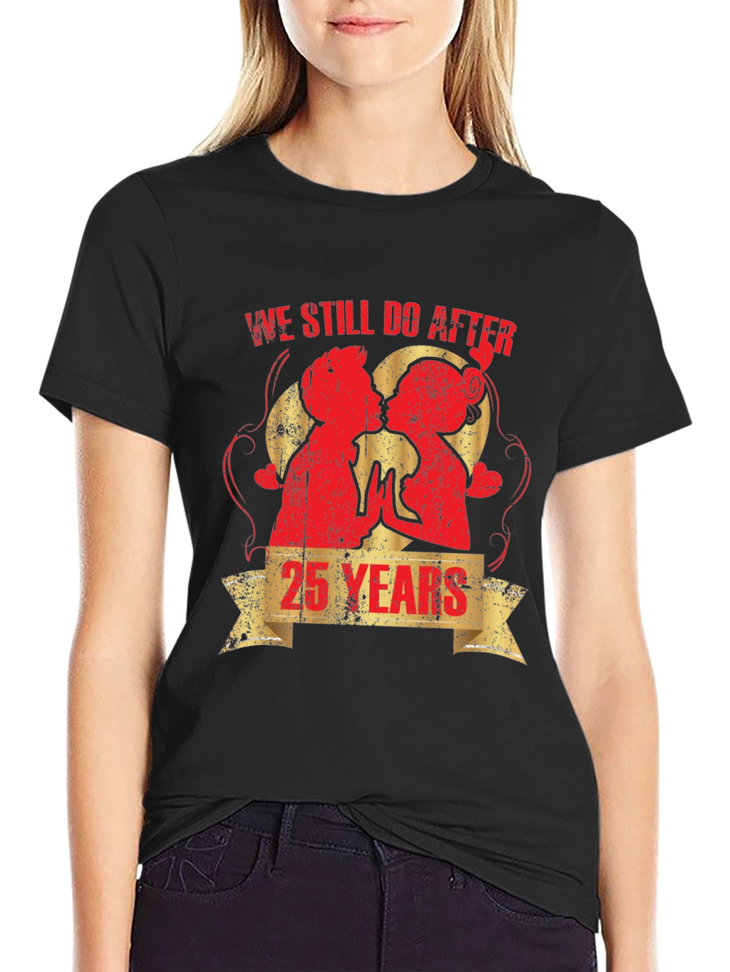 25th Anniversary Couples Graphic T-Shirt