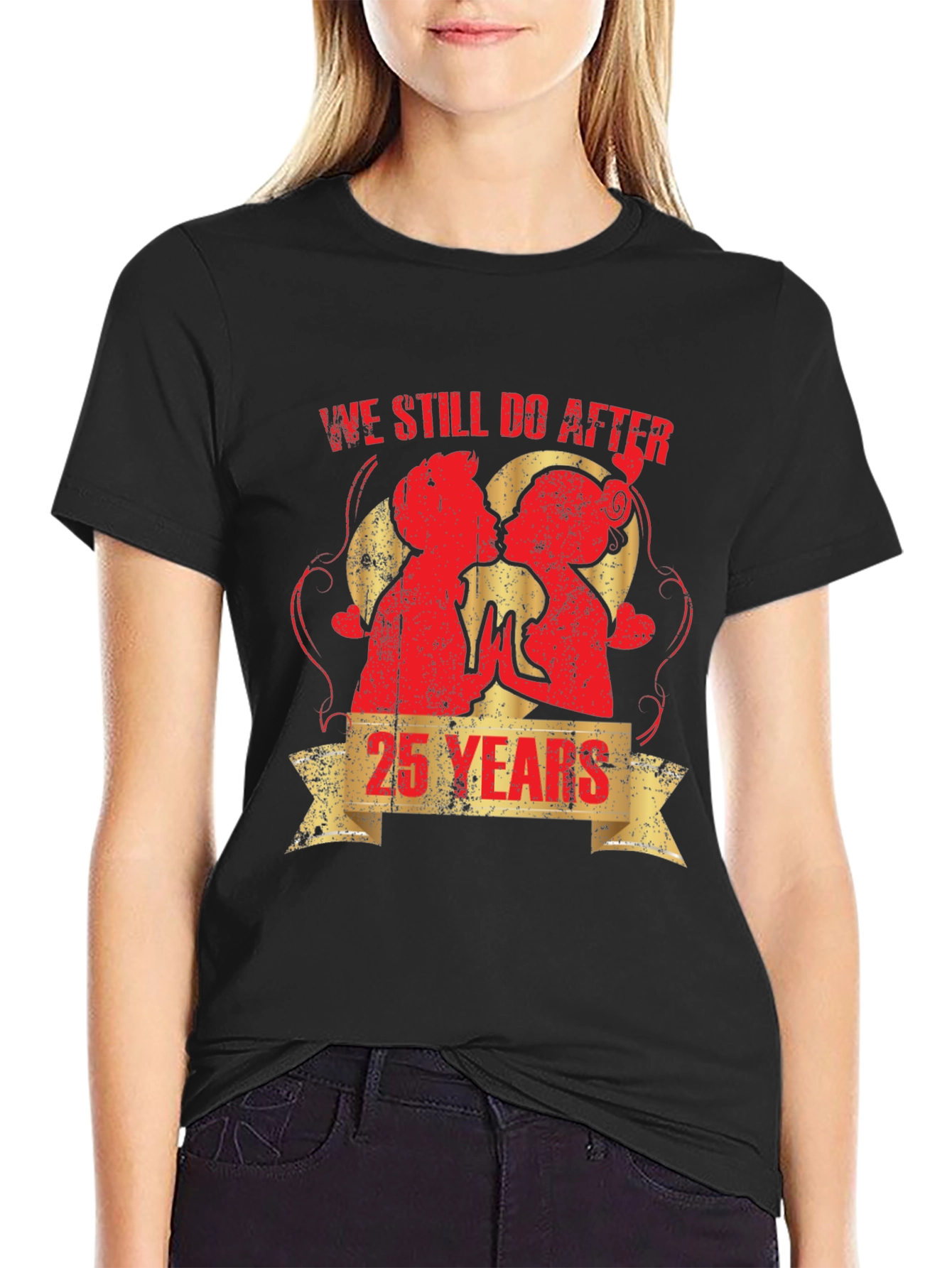 25th Anniversary Couples Graphic T-Shirt