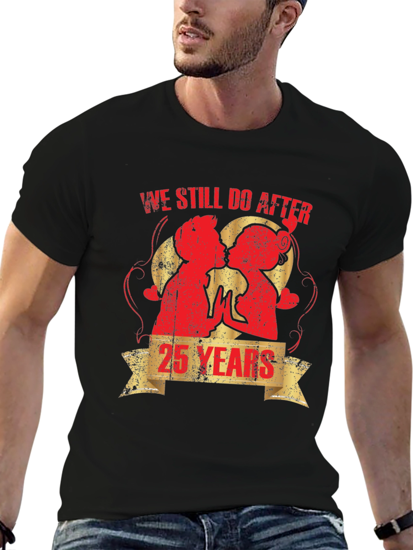 25th Anniversary Couples Graphic T-Shirt