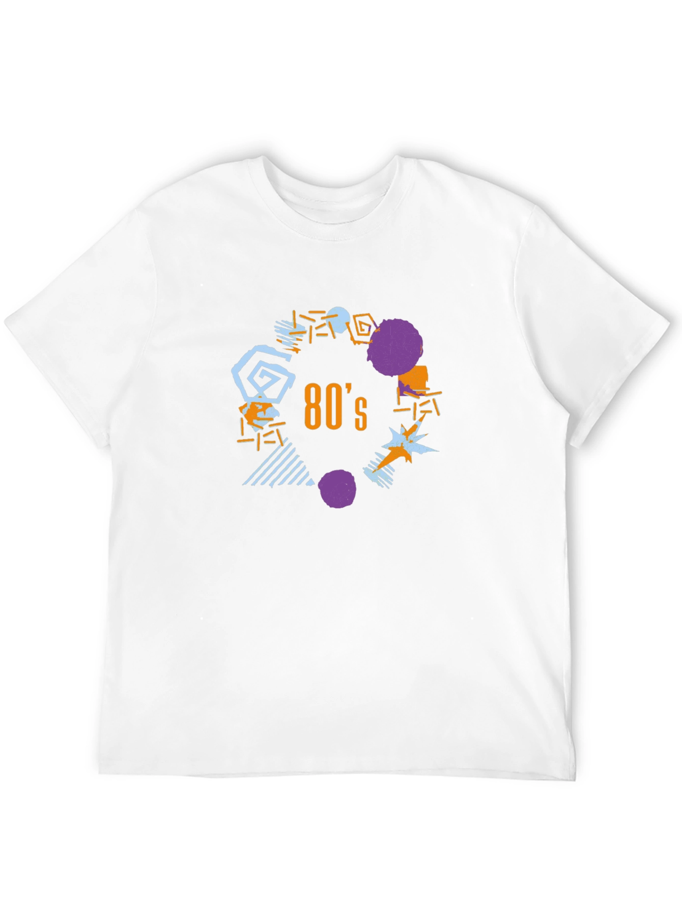 Retro 80s Graphic T-Shirt - Black