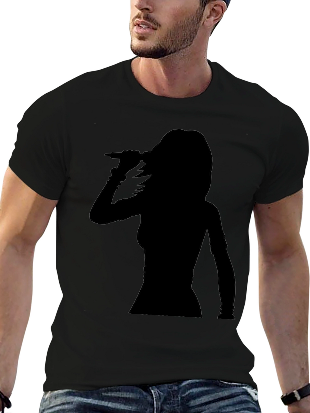 Silhouette Singer Graphic Tee