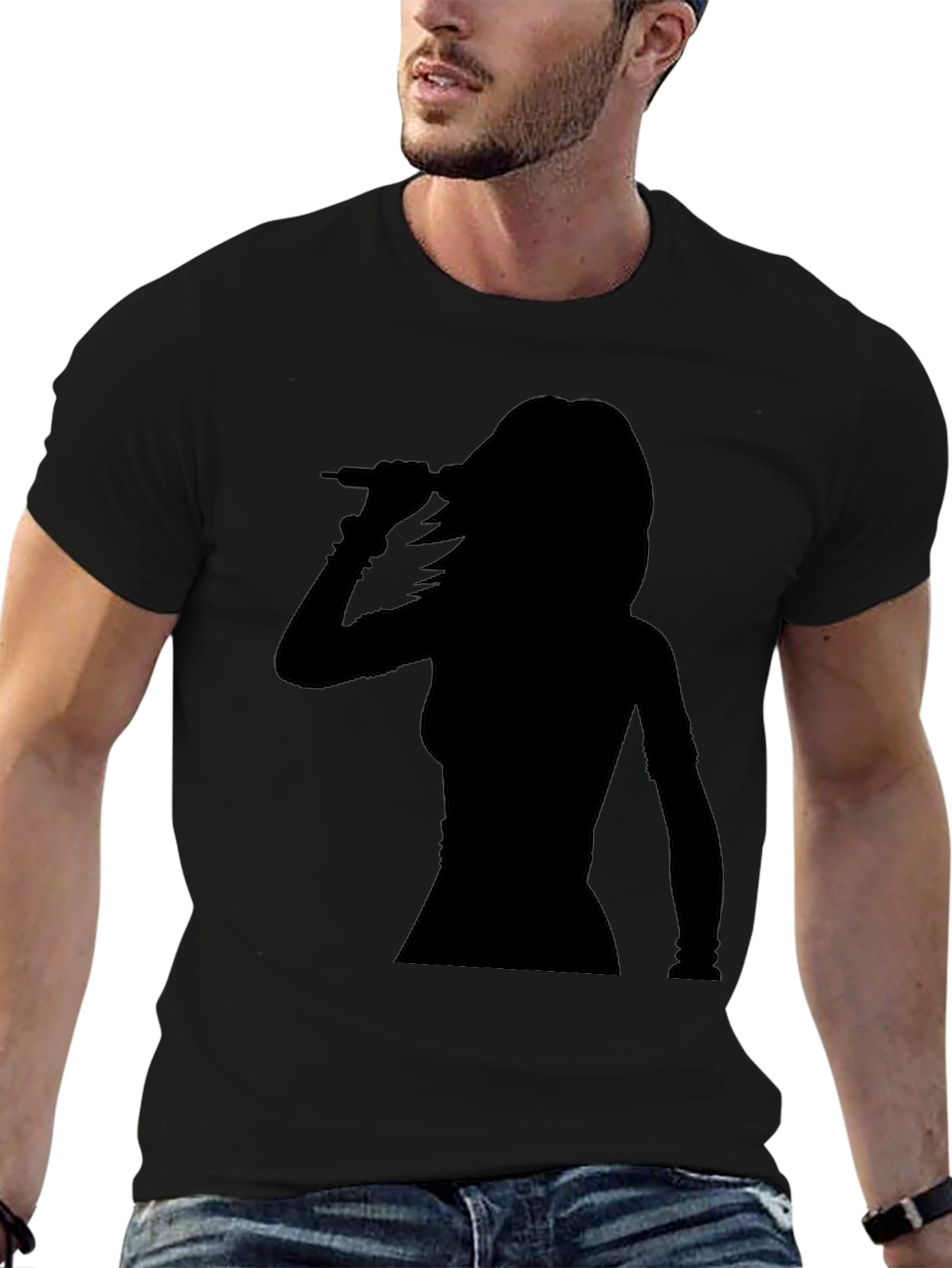 Silhouette Singer Graphic Tee