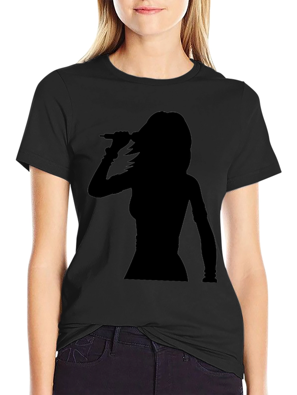 Silhouette Singer Graphic Tee