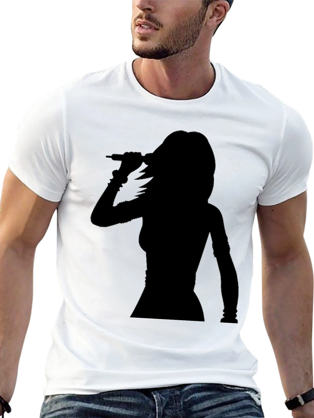 Silhouette Singer Graphic Tee