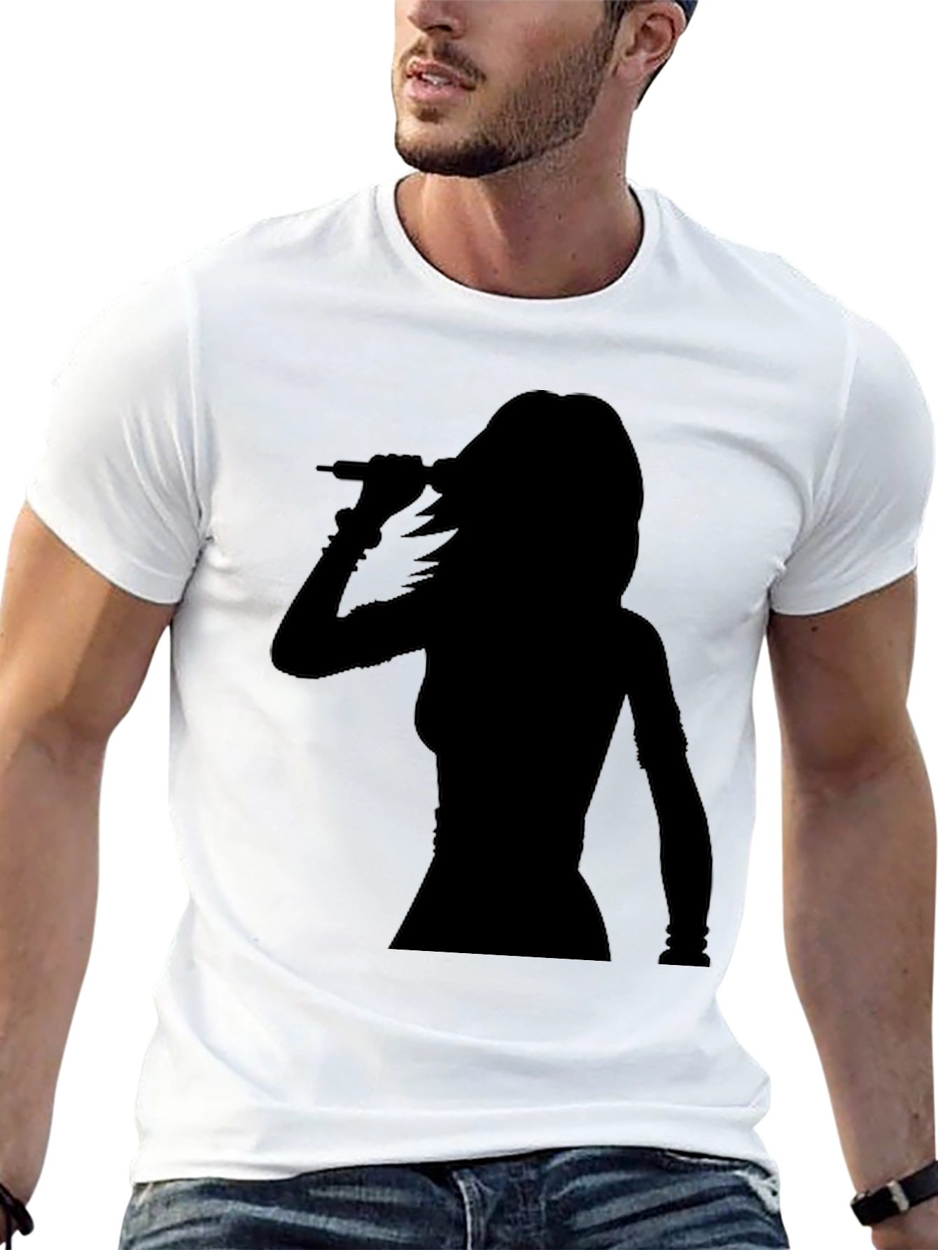 Silhouette Singer Graphic Tee