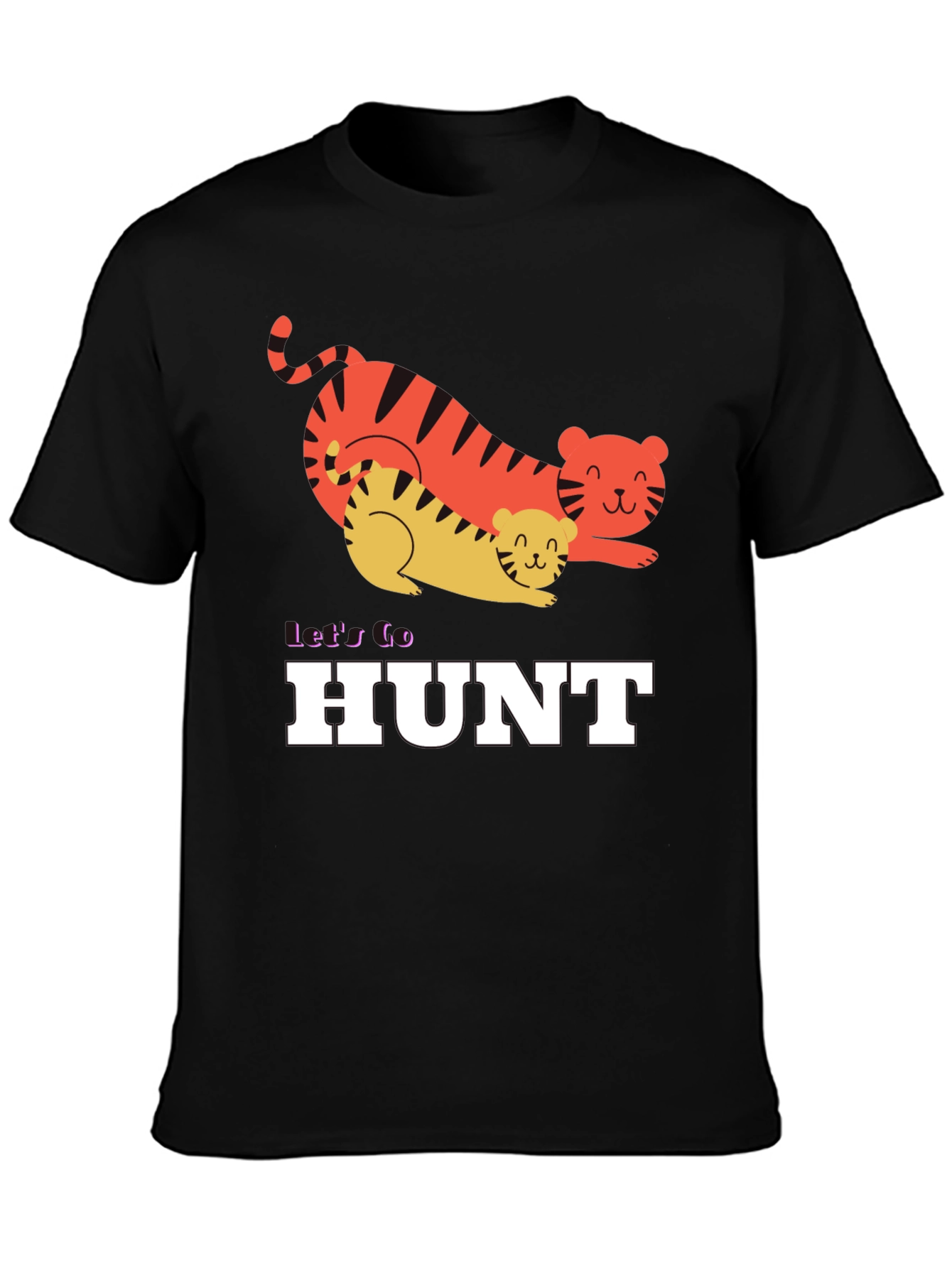 Lets Go Hunt Tiger Graphic Tee