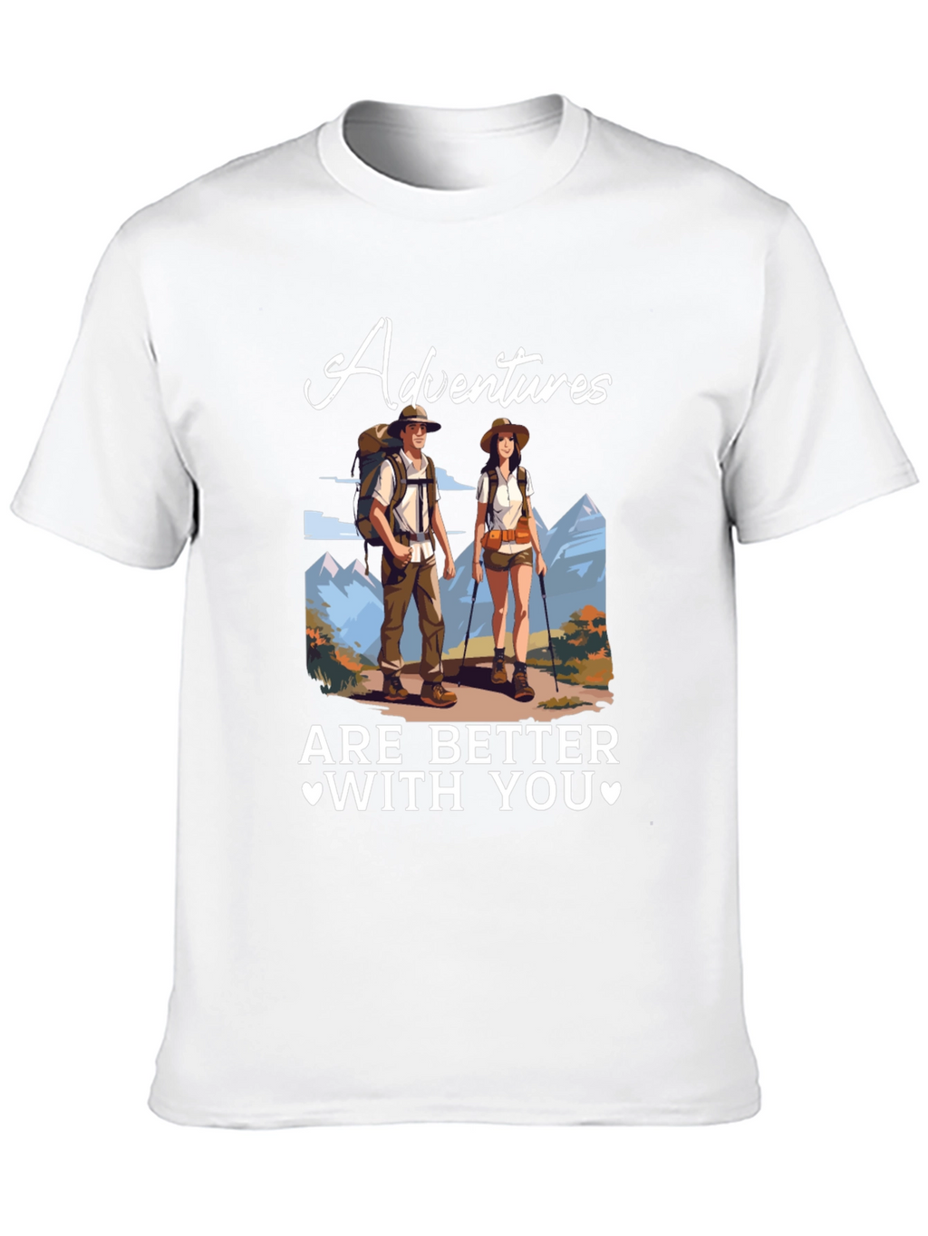Adventure Time Tee - Couples Hiking T-Shirt