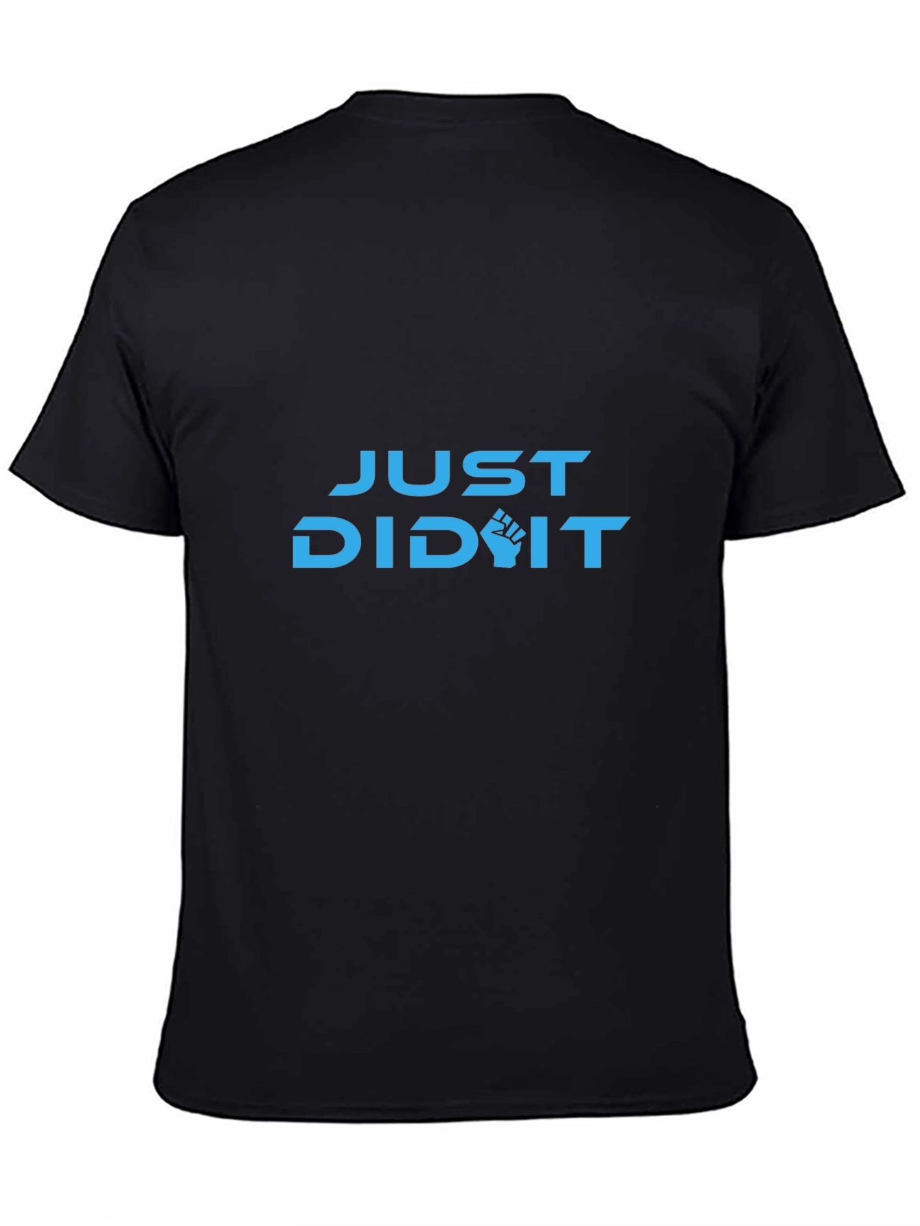 Just Did It Graphic Tee - Black Cotton Blend