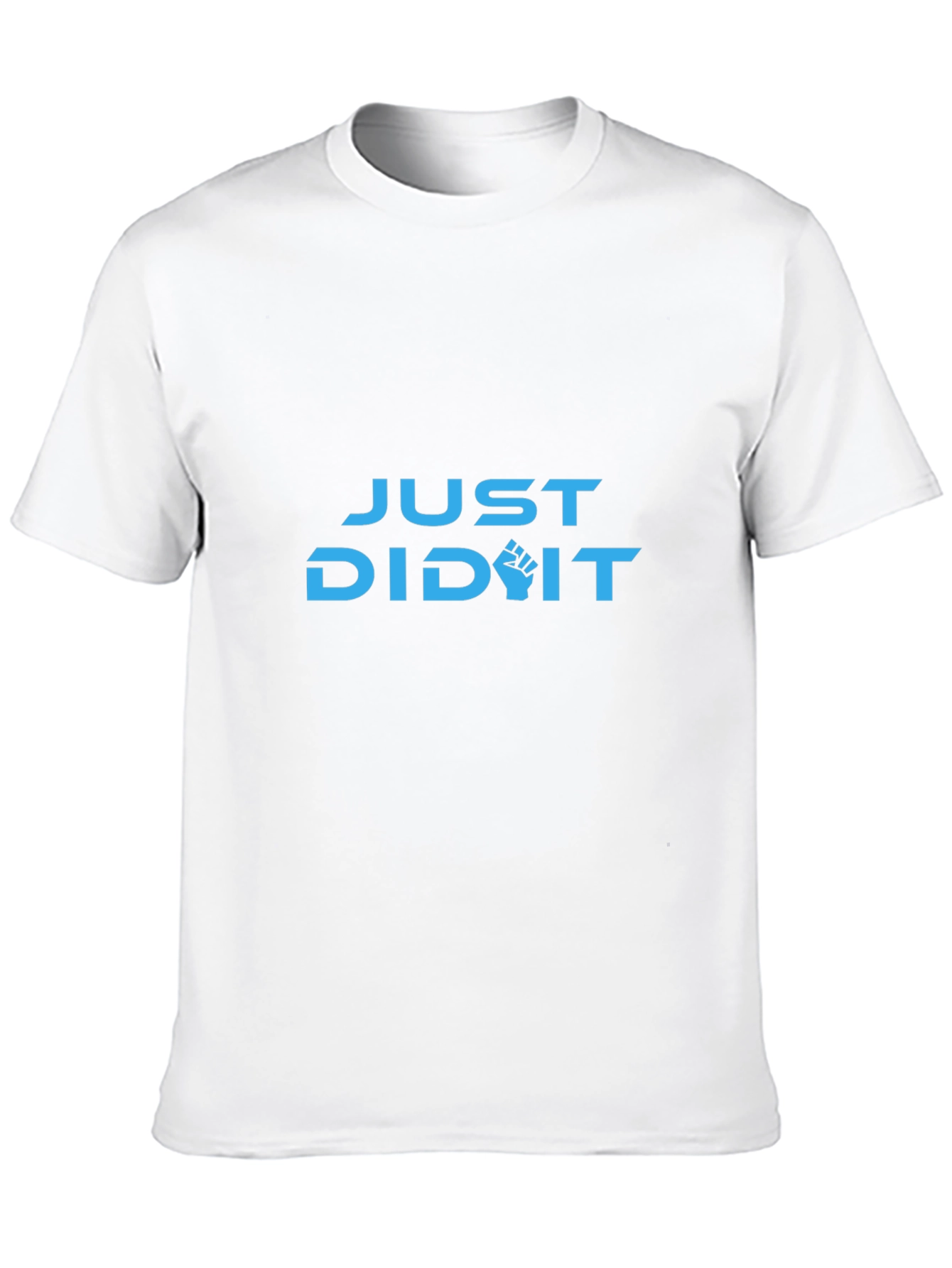 Just Did It Graphic Tee - Black Cotton Blend