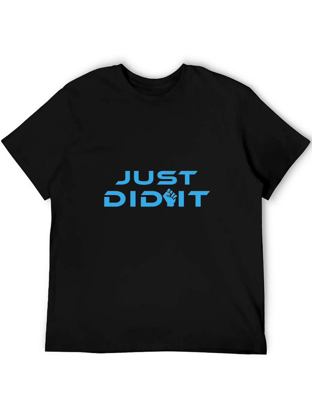 Just Did It Graphic Tee - Black Cotton Blend