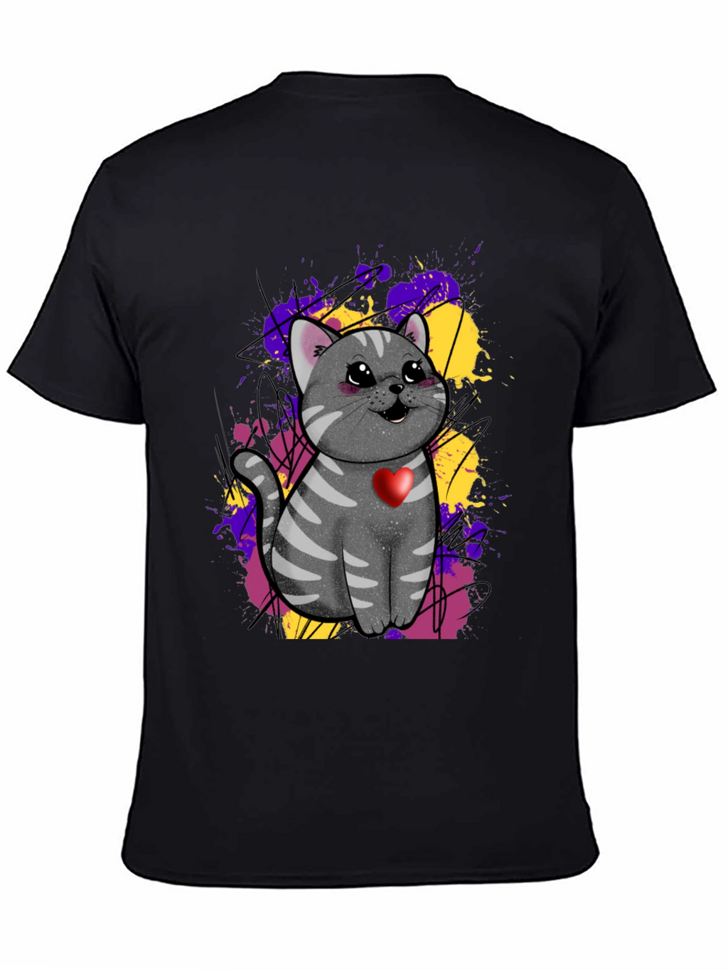 Cat With Heart T-Shirt