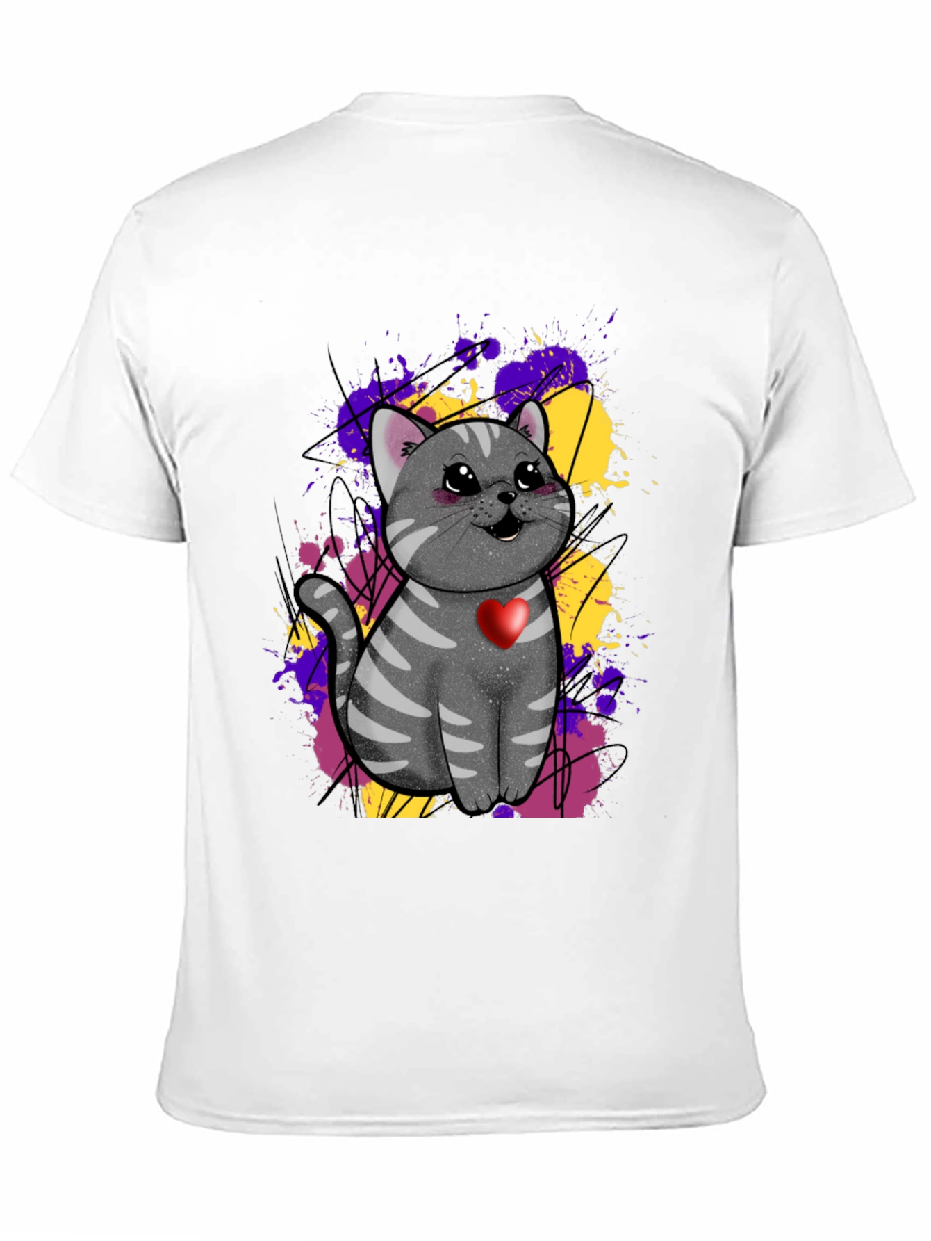 Cat With Heart T-Shirt