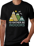 Id Rather Be Indoors Mens Graphic Tee