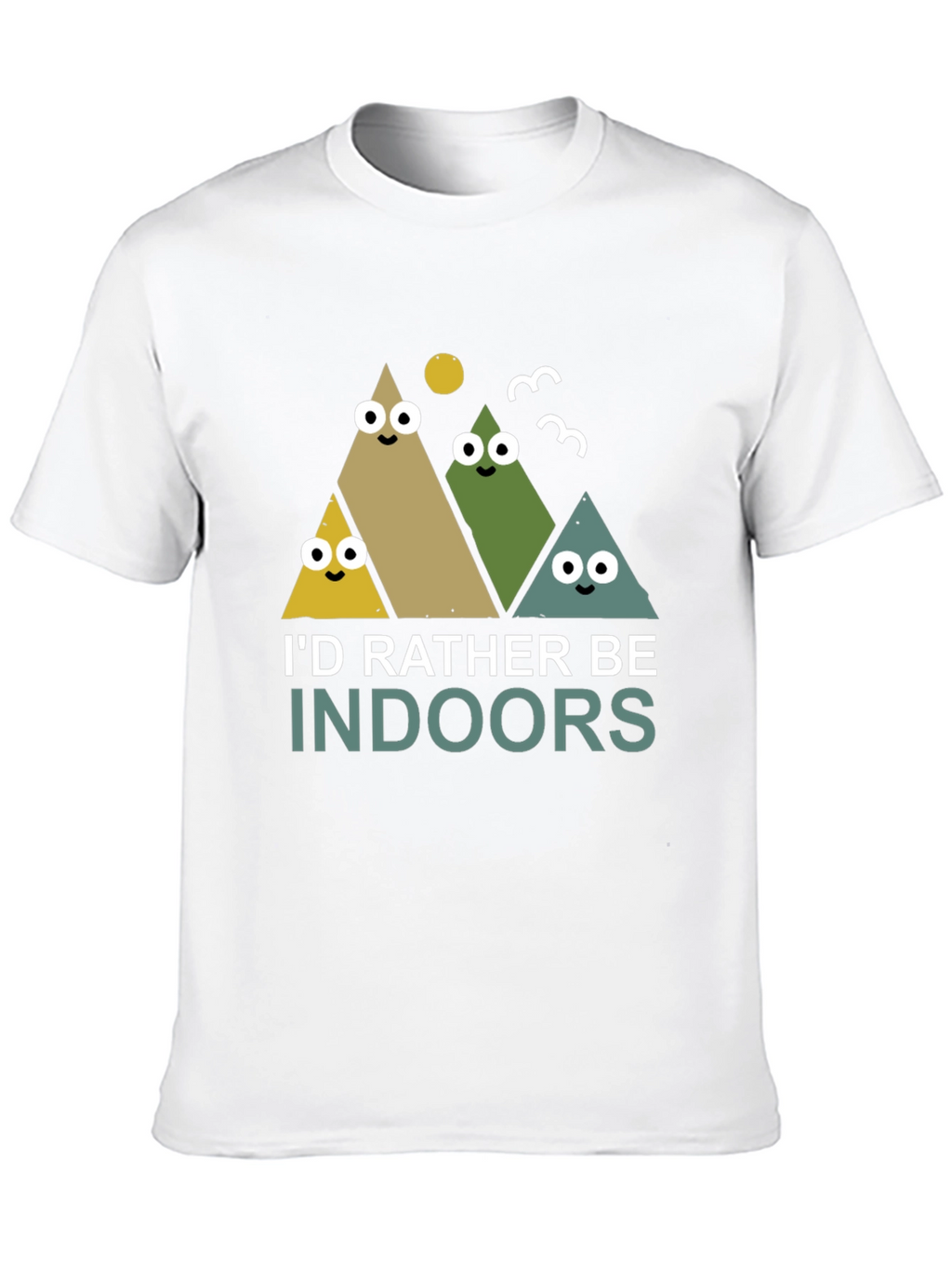 Id Rather Be Indoors Mens Graphic Tee