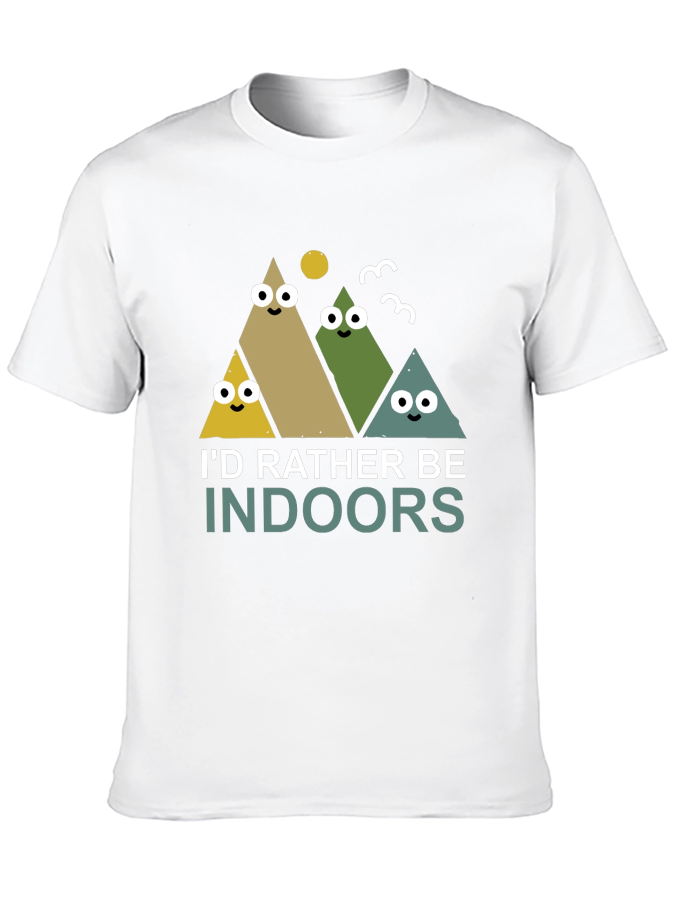 Id Rather Be Indoors Mens Graphic Tee