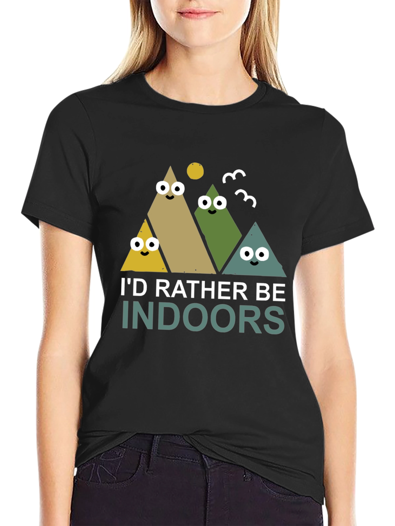 Id Rather Be Indoors Mens Graphic Tee