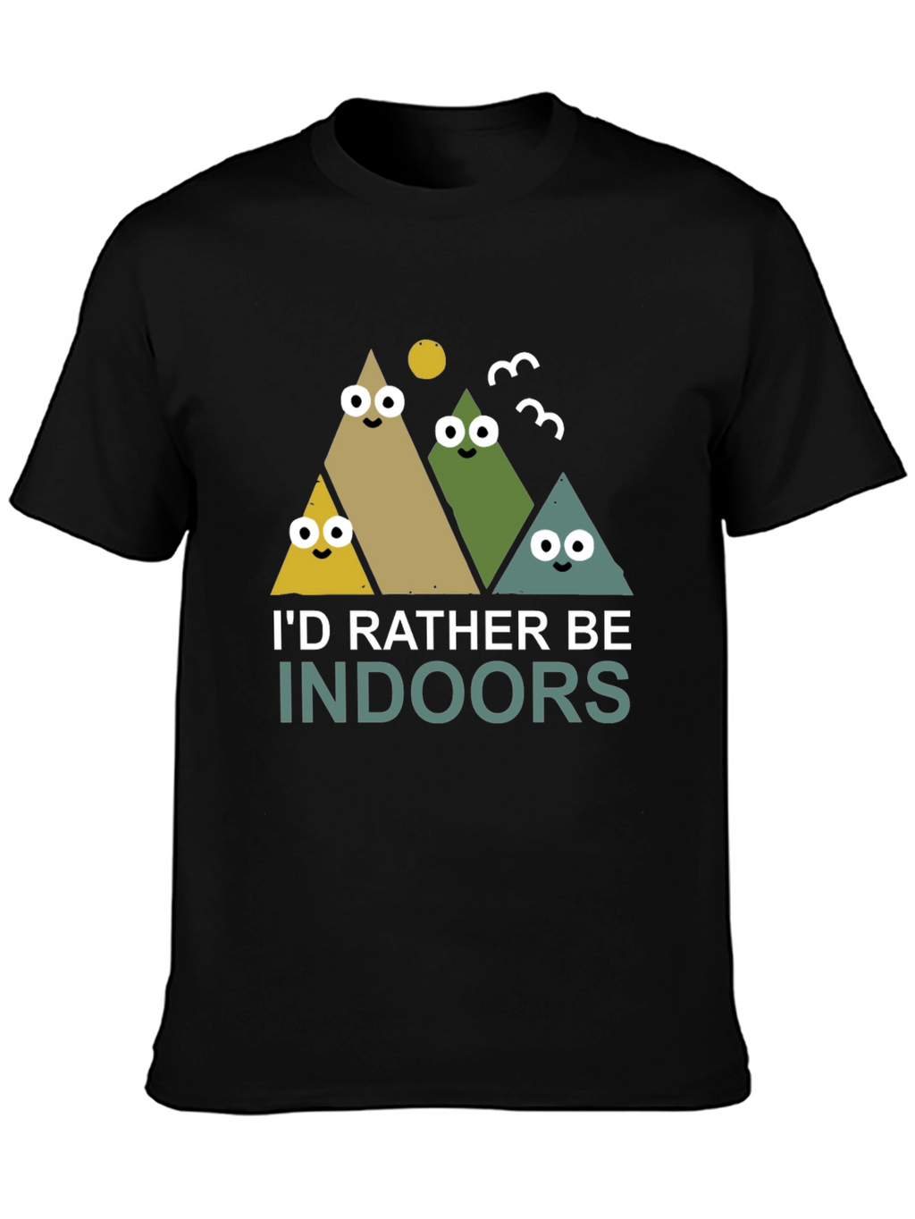 Id Rather Be Indoors Mens Graphic Tee