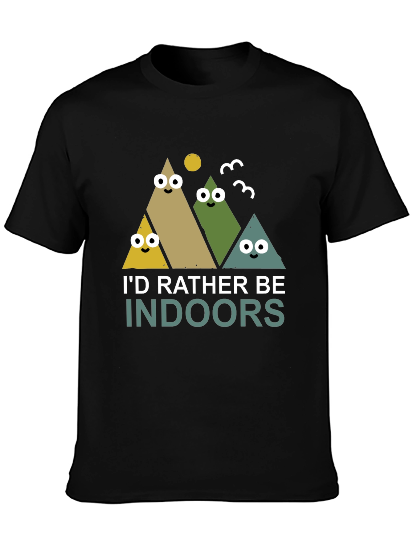 Id Rather Be Indoors Mens Graphic Tee