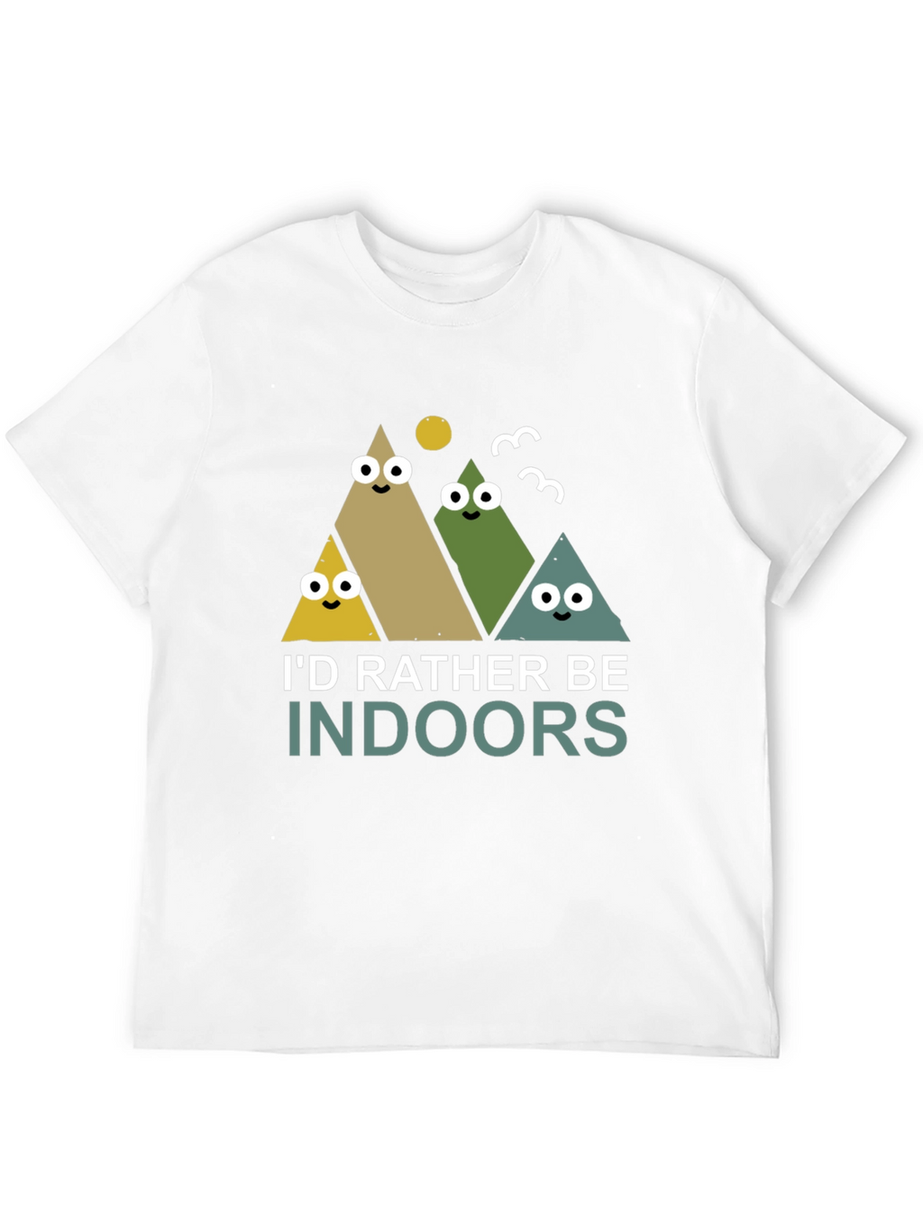 Id Rather Be Indoors Mens Graphic Tee