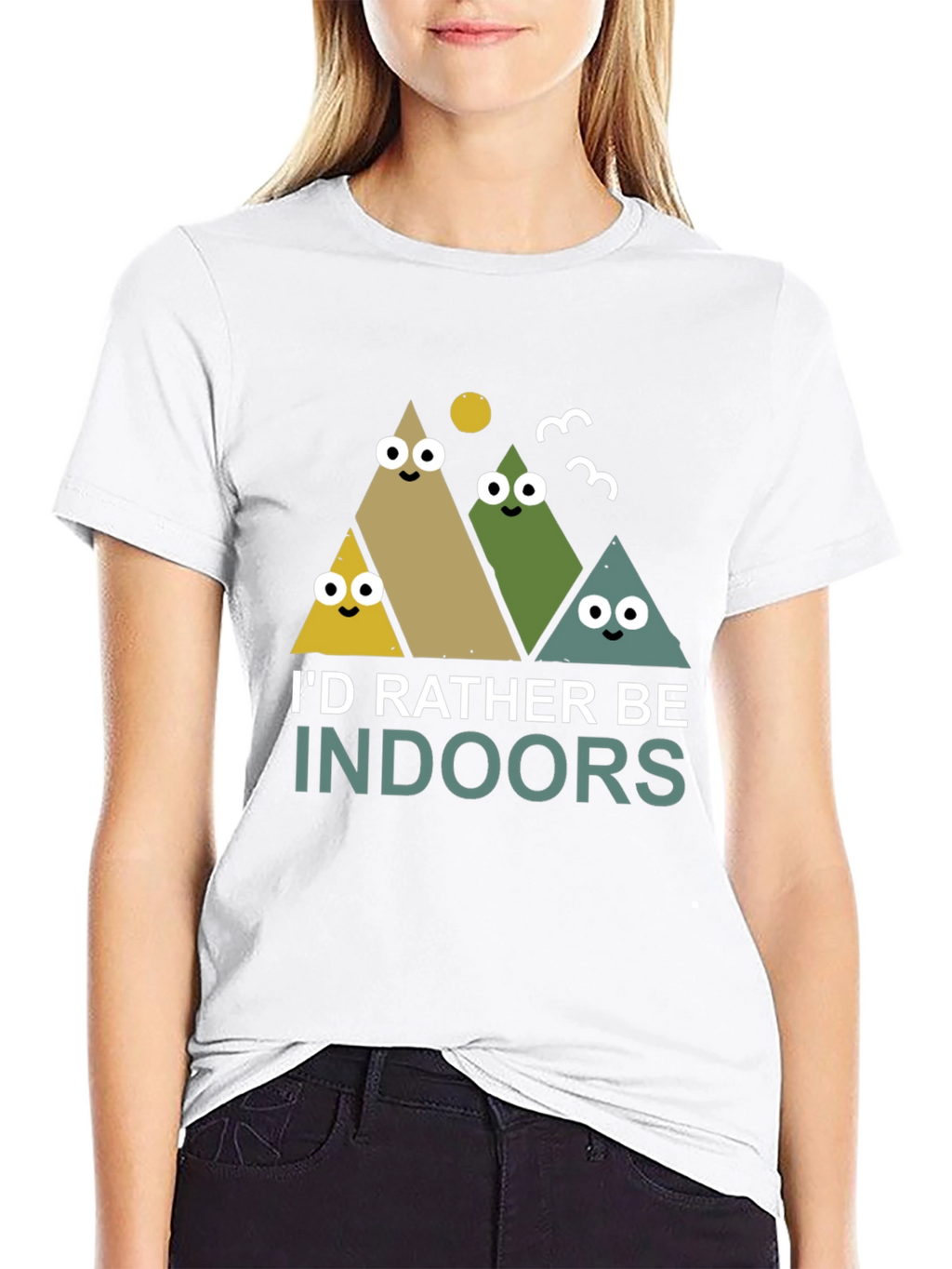 Id Rather Be Indoors Mens Graphic Tee