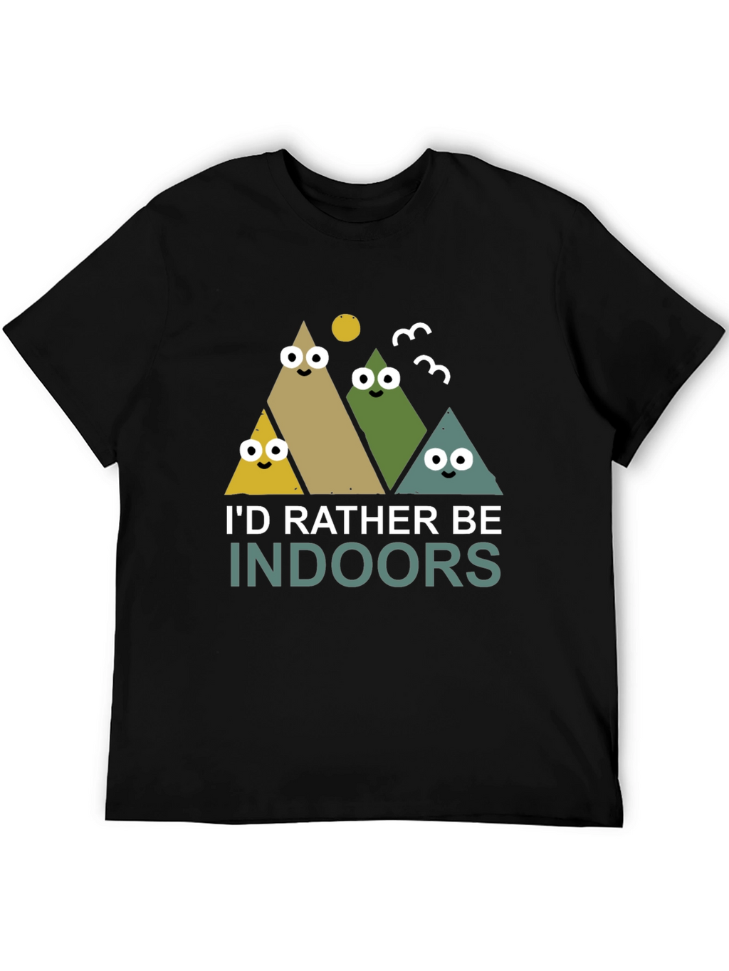 Id Rather Be Indoors Mens Graphic Tee