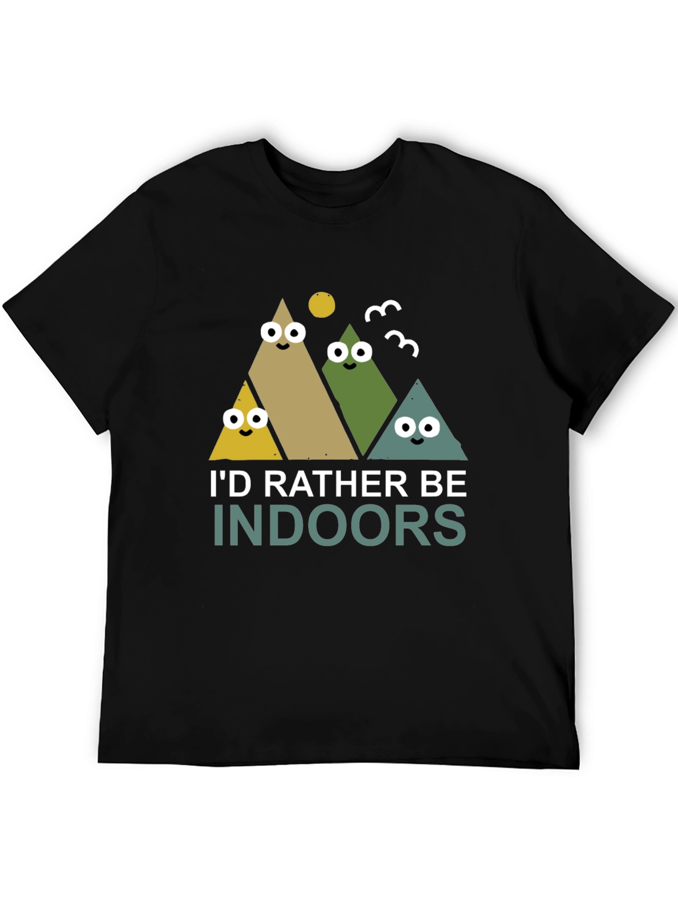 Id Rather Be Indoors Mens Graphic Tee