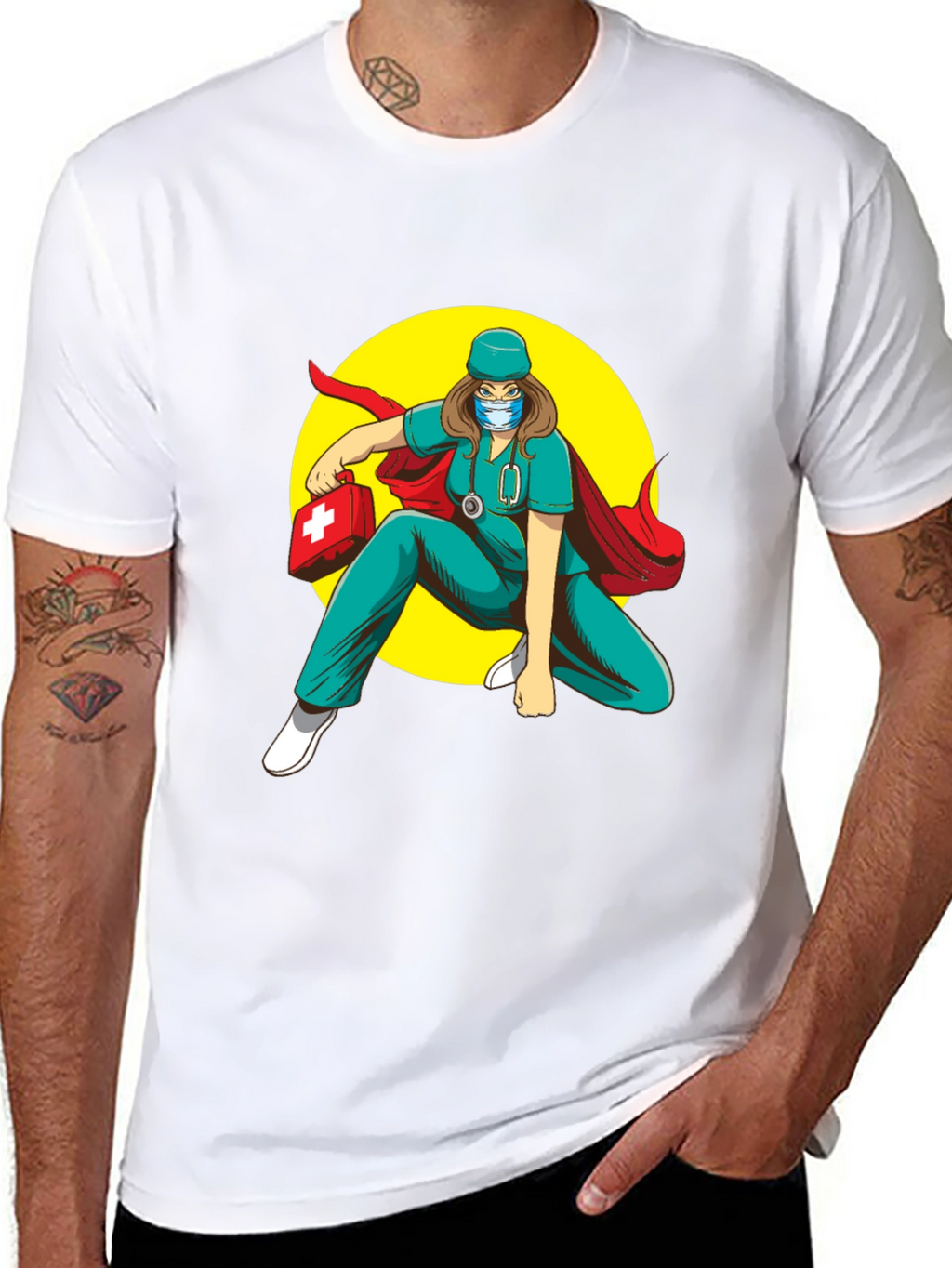 Superhero Nurse T-Shirt: Medical Hero Tee