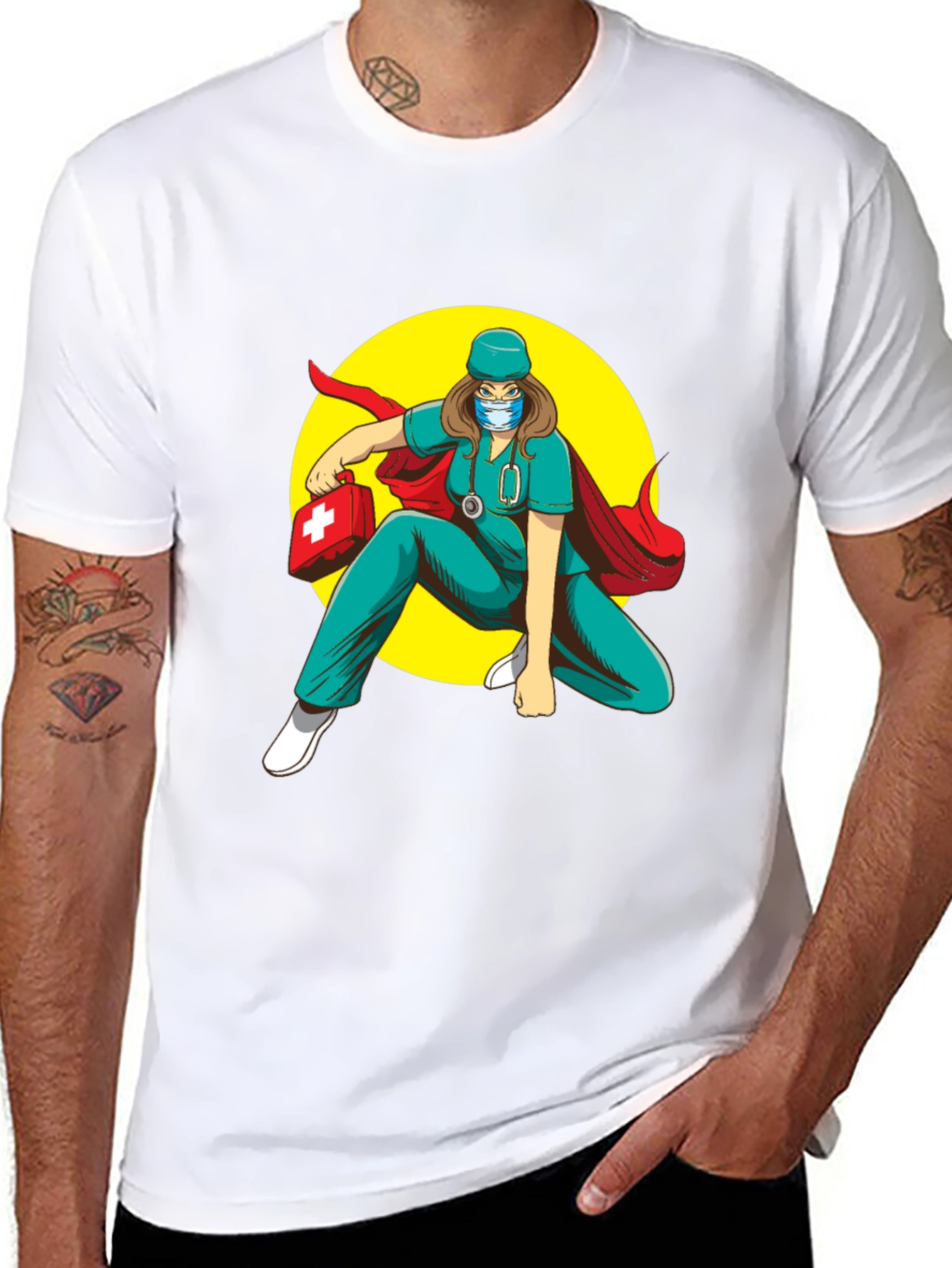 Superhero Nurse T-Shirt: Medical Hero Tee