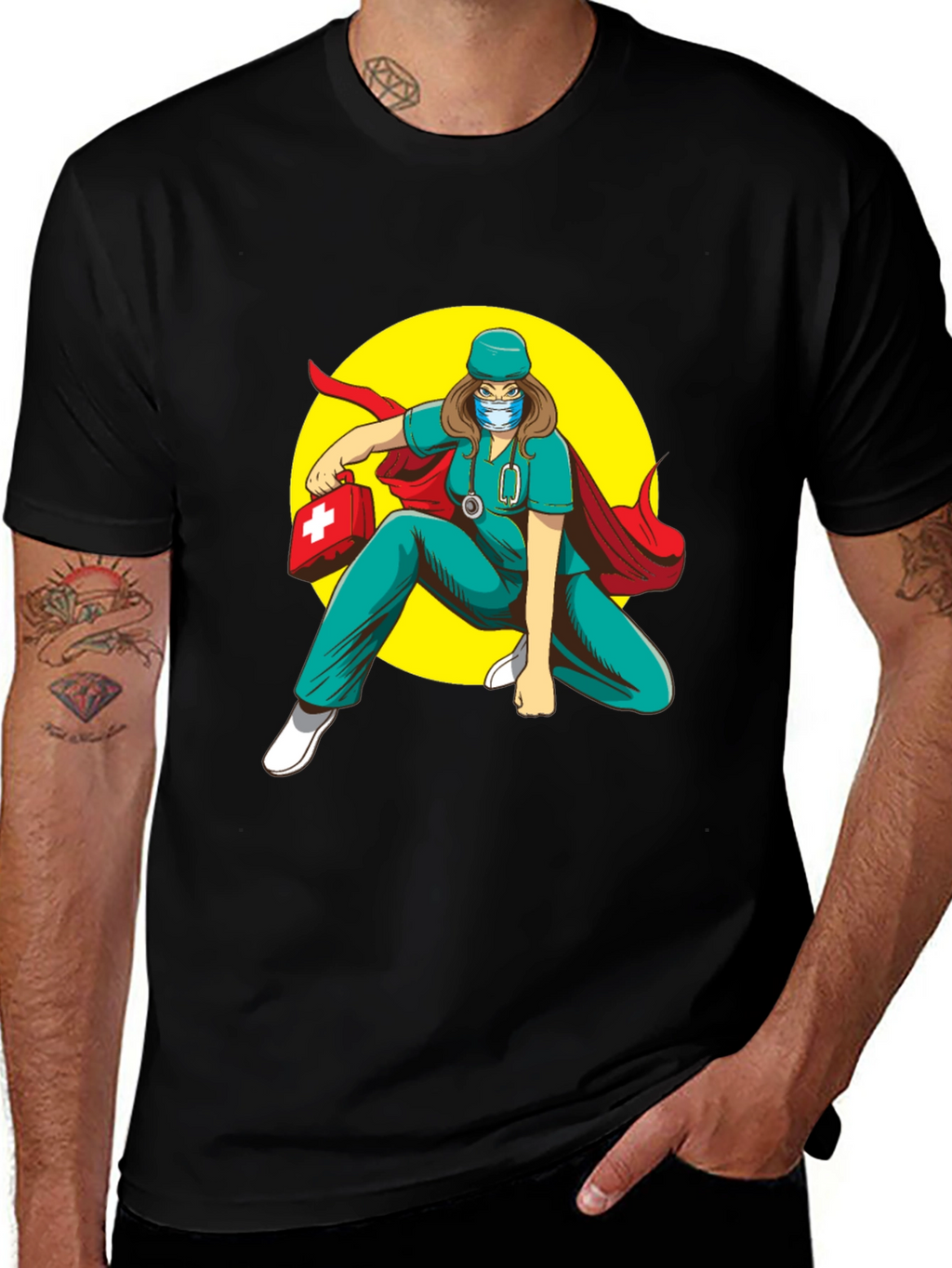 Superhero Nurse T-Shirt: Medical Hero Tee