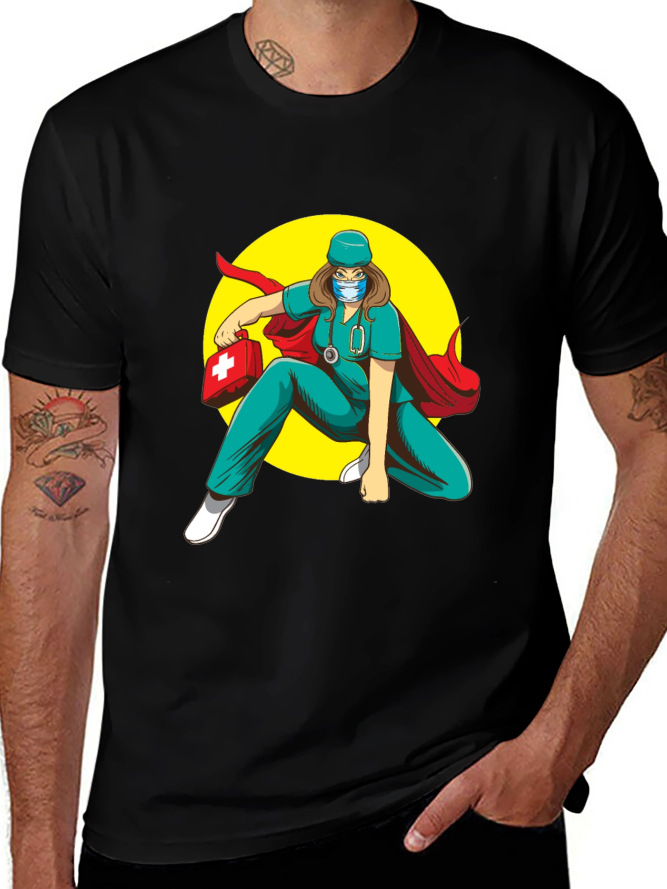Superhero Nurse T-Shirt: Medical Hero Tee