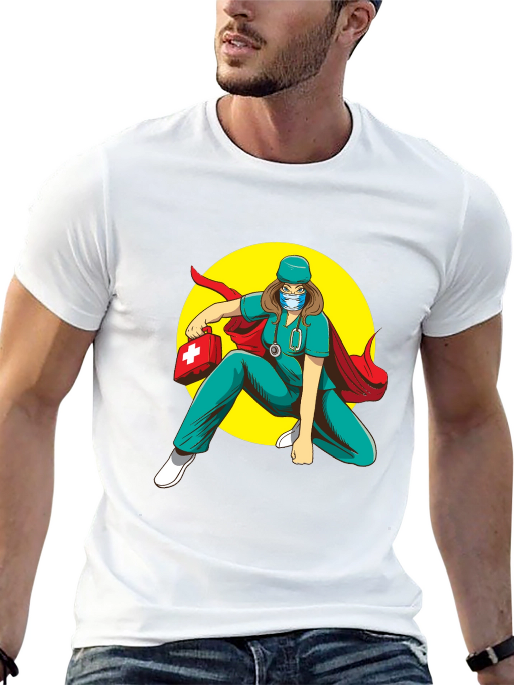 Superhero Nurse T-Shirt: Medical Hero Tee