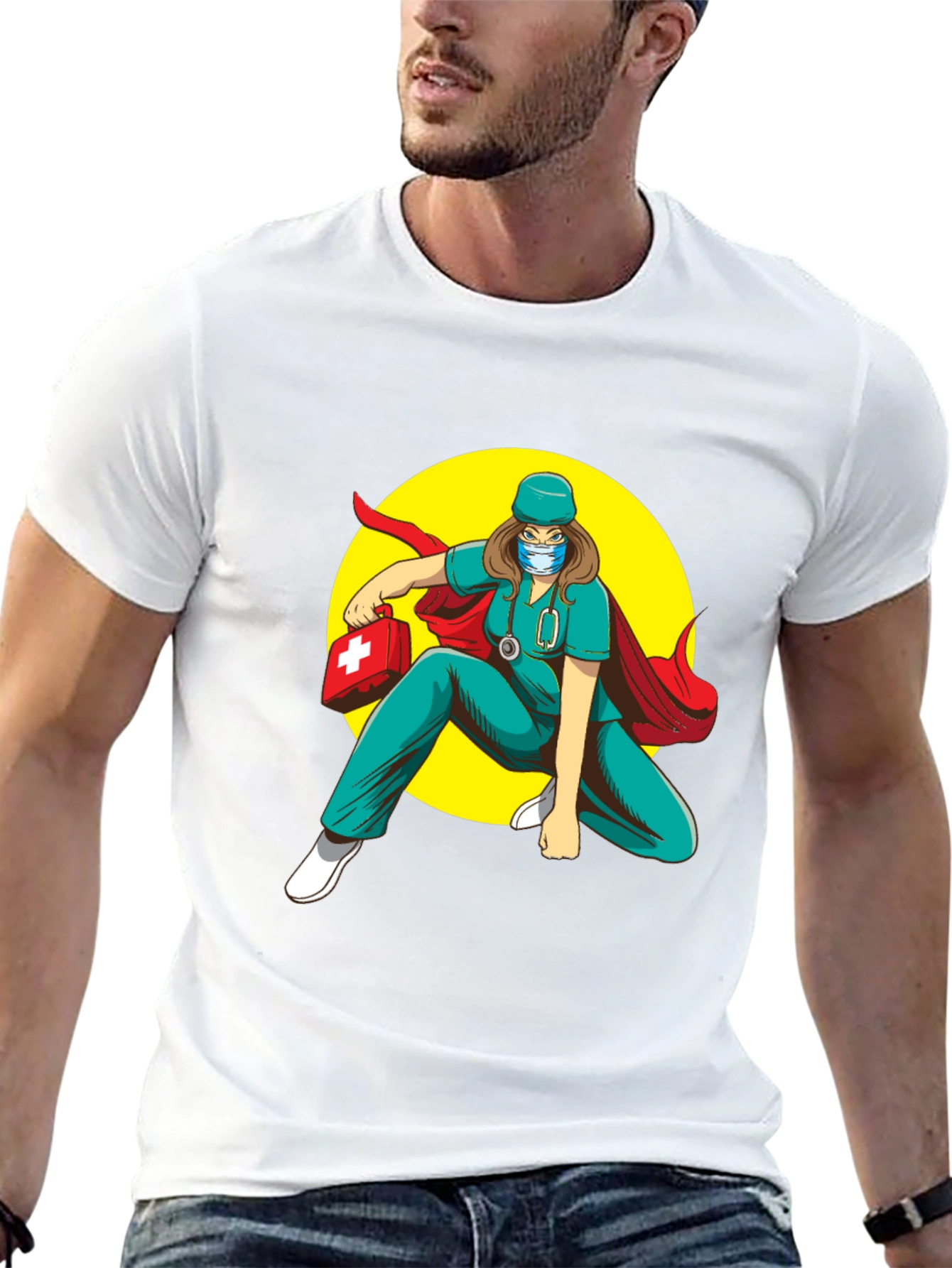 Superhero Nurse T-Shirt: Medical Hero Tee