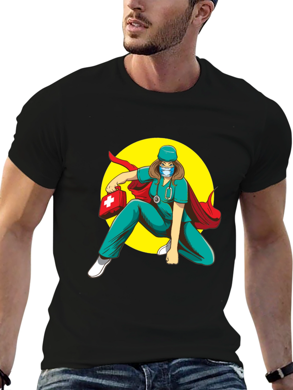 Superhero Nurse T-Shirt: Medical Hero Tee
