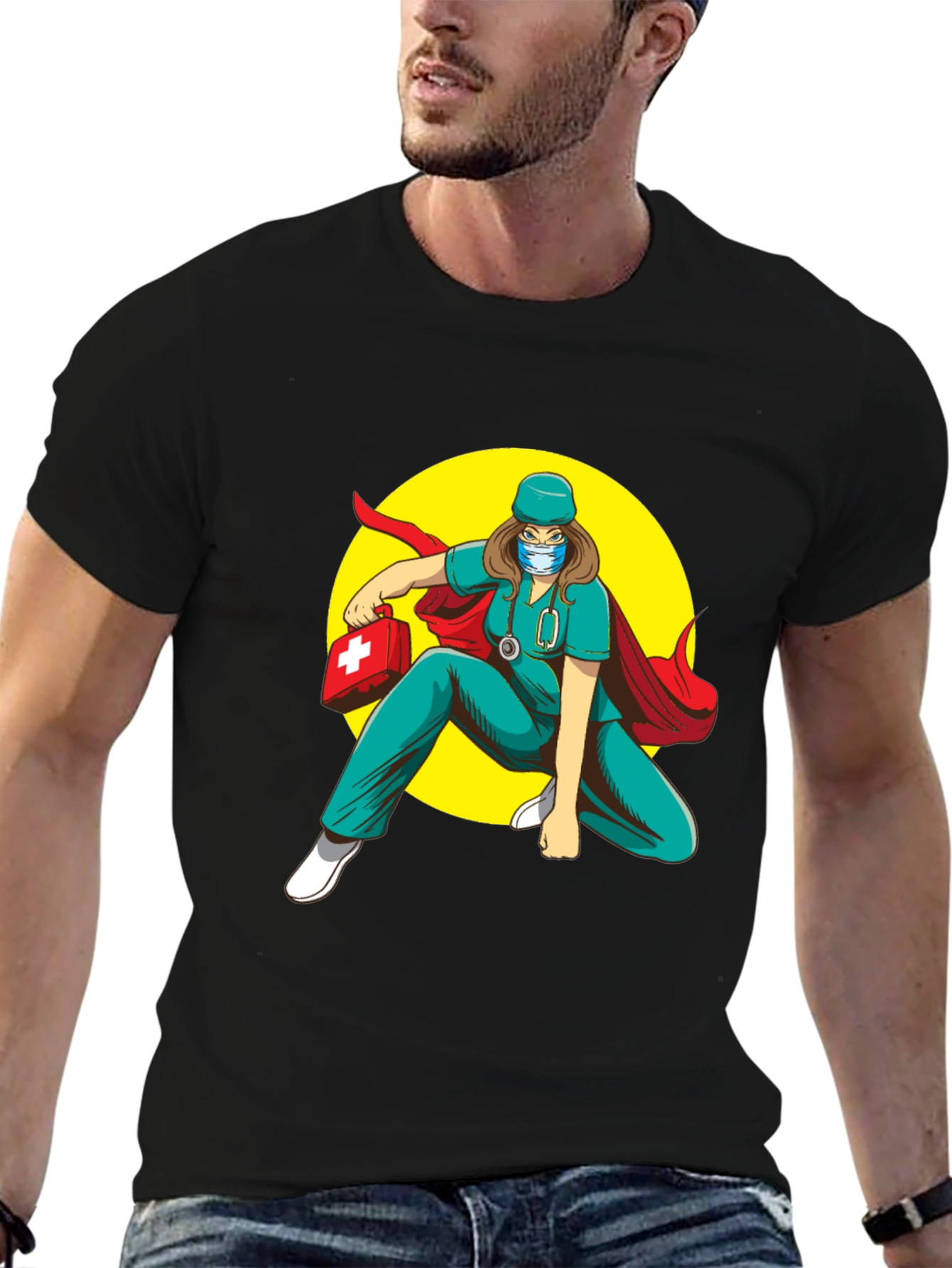 Superhero Nurse T-Shirt: Medical Hero Tee