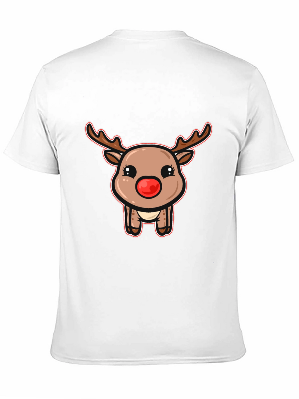 Cute Reindeer Graphic T-Shirt - Festive Holiday Style
