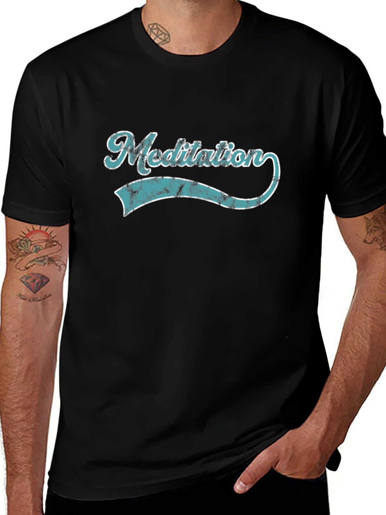 Meditation Graphic Tee - Casual Cool Style
