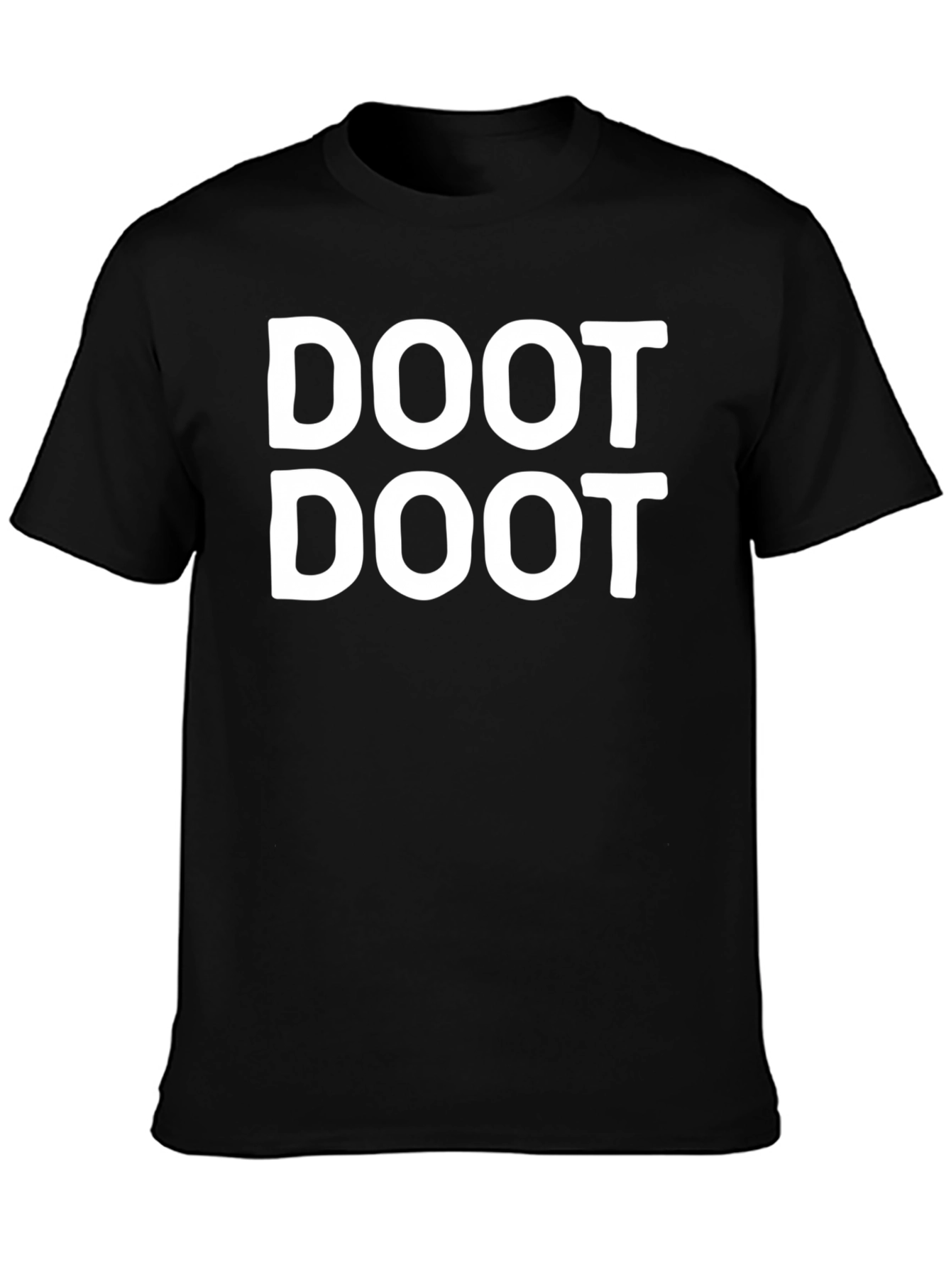 Doot Doot Funny Graphic T-Shirt - Black