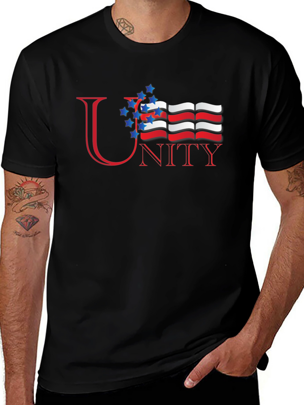 Unity Graphic T-Shirt - Patriotic Style