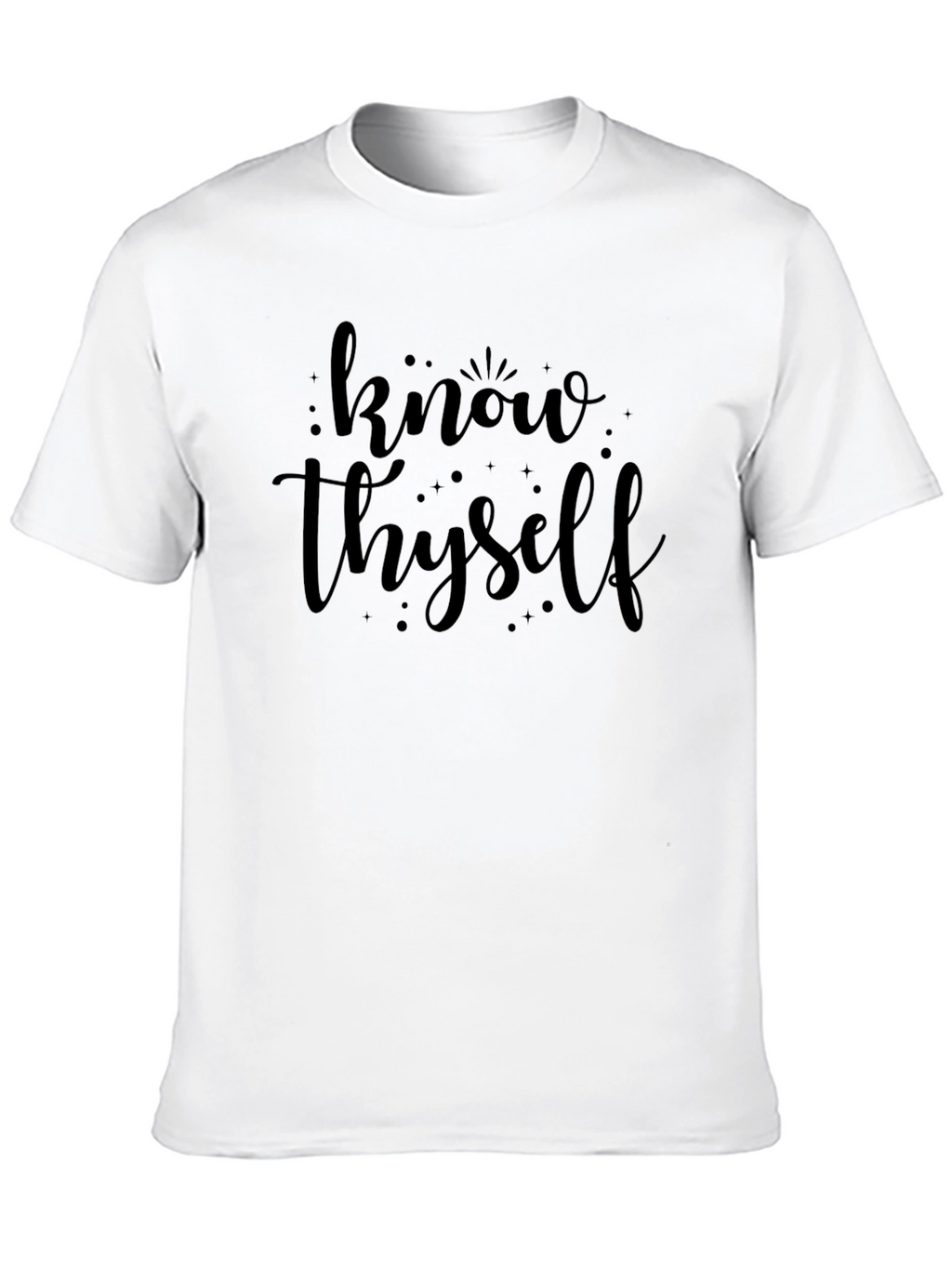 Know Thyself Black Graphic Tee
