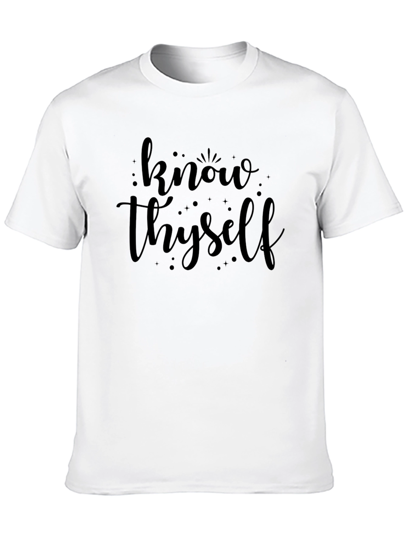 Know Thyself Black Graphic Tee