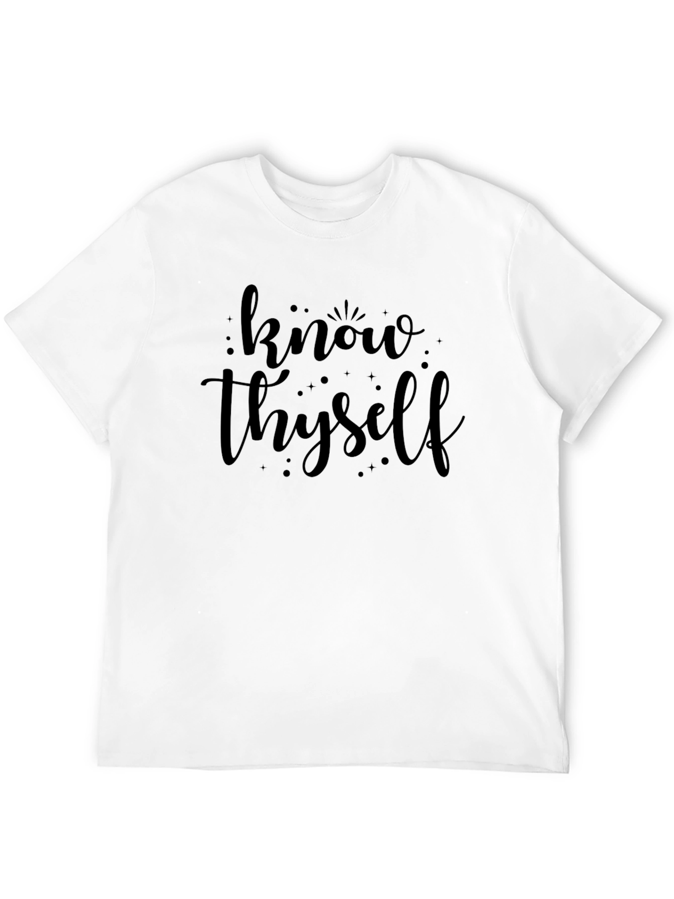Know Thyself Black Graphic Tee