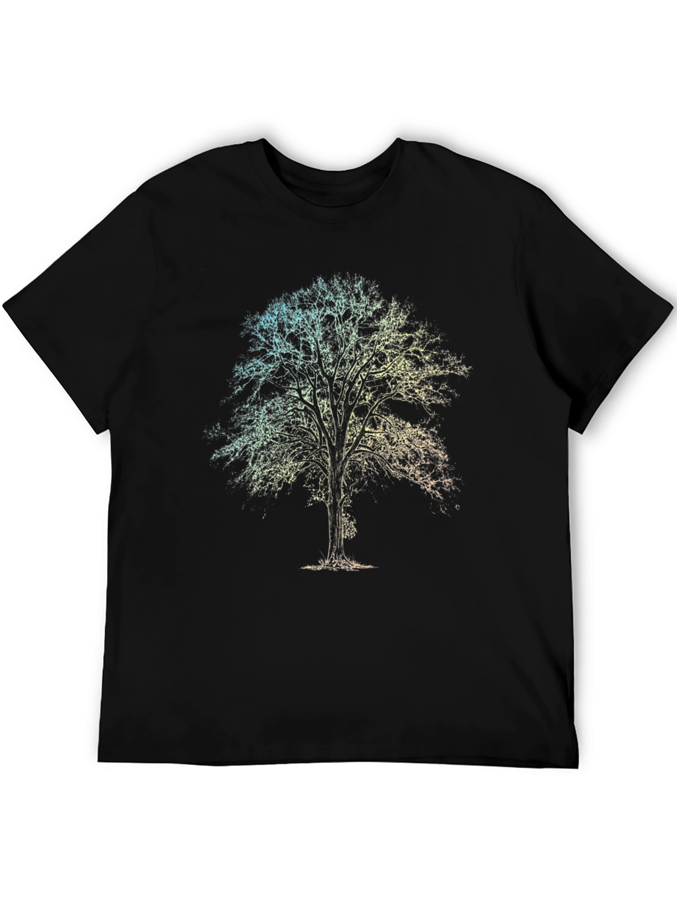 Nature Tree Graphic Tee - Mens Black T-Shirt
