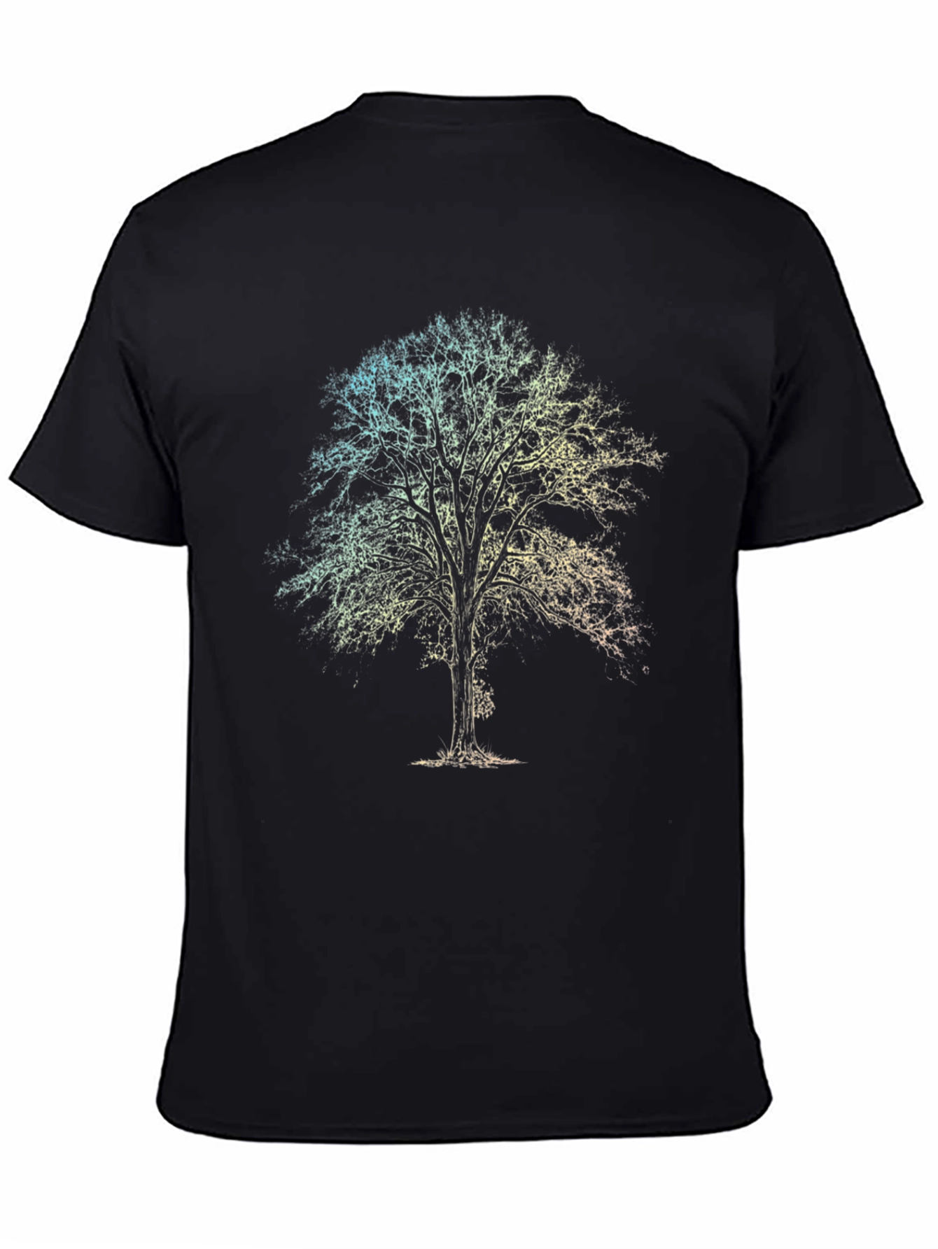 Nature Tree Graphic Tee - Mens Black T-Shirt