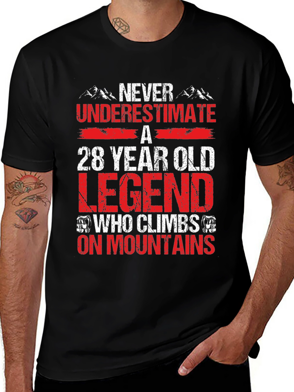 28 Year Old Legend Climber Graphic Tee
