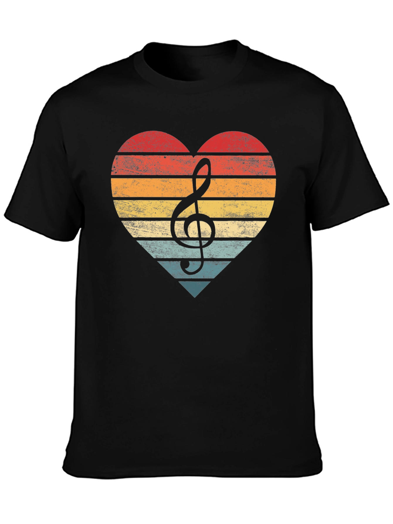 Retro Music Heart T-Shirt