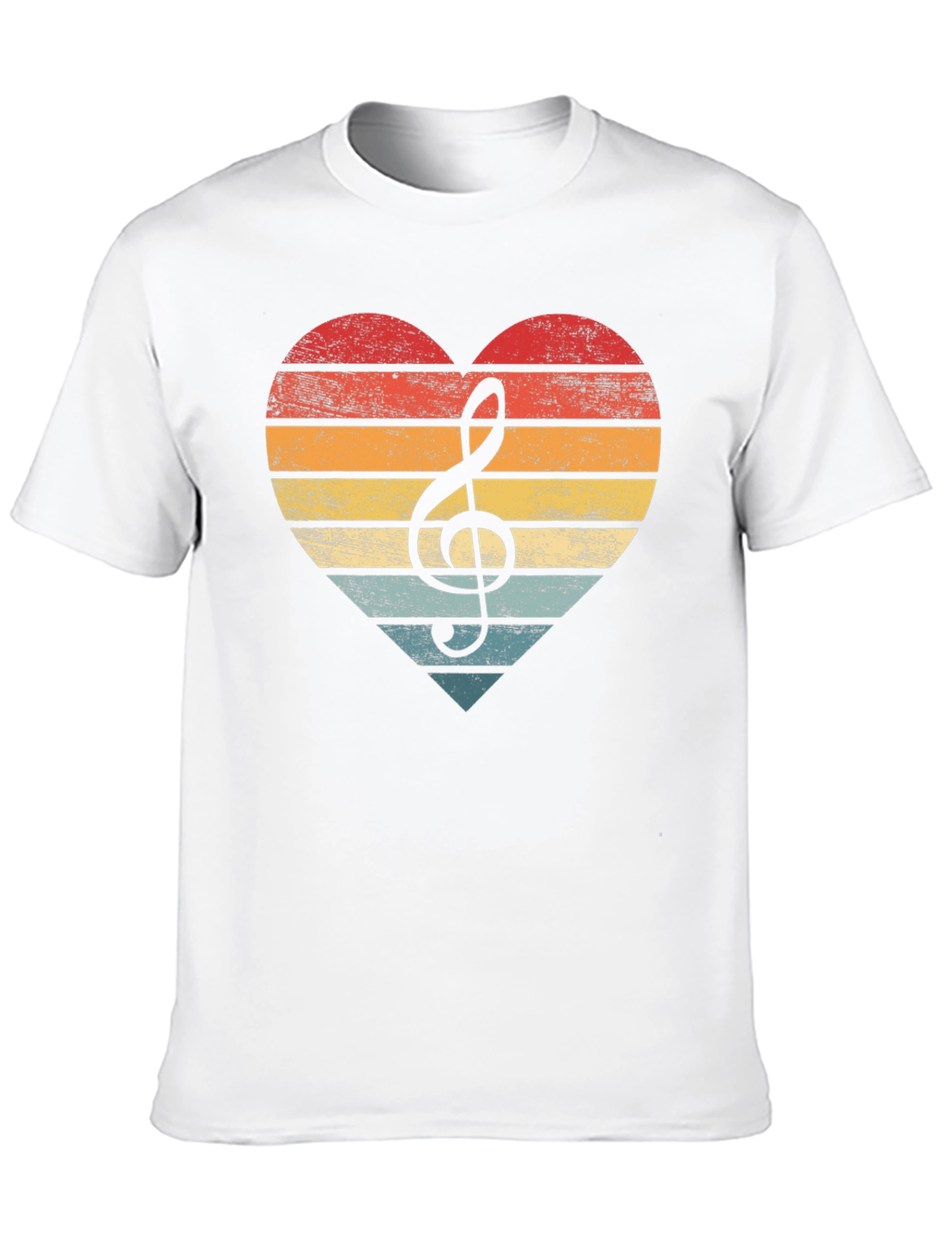 Retro Music Heart T-Shirt