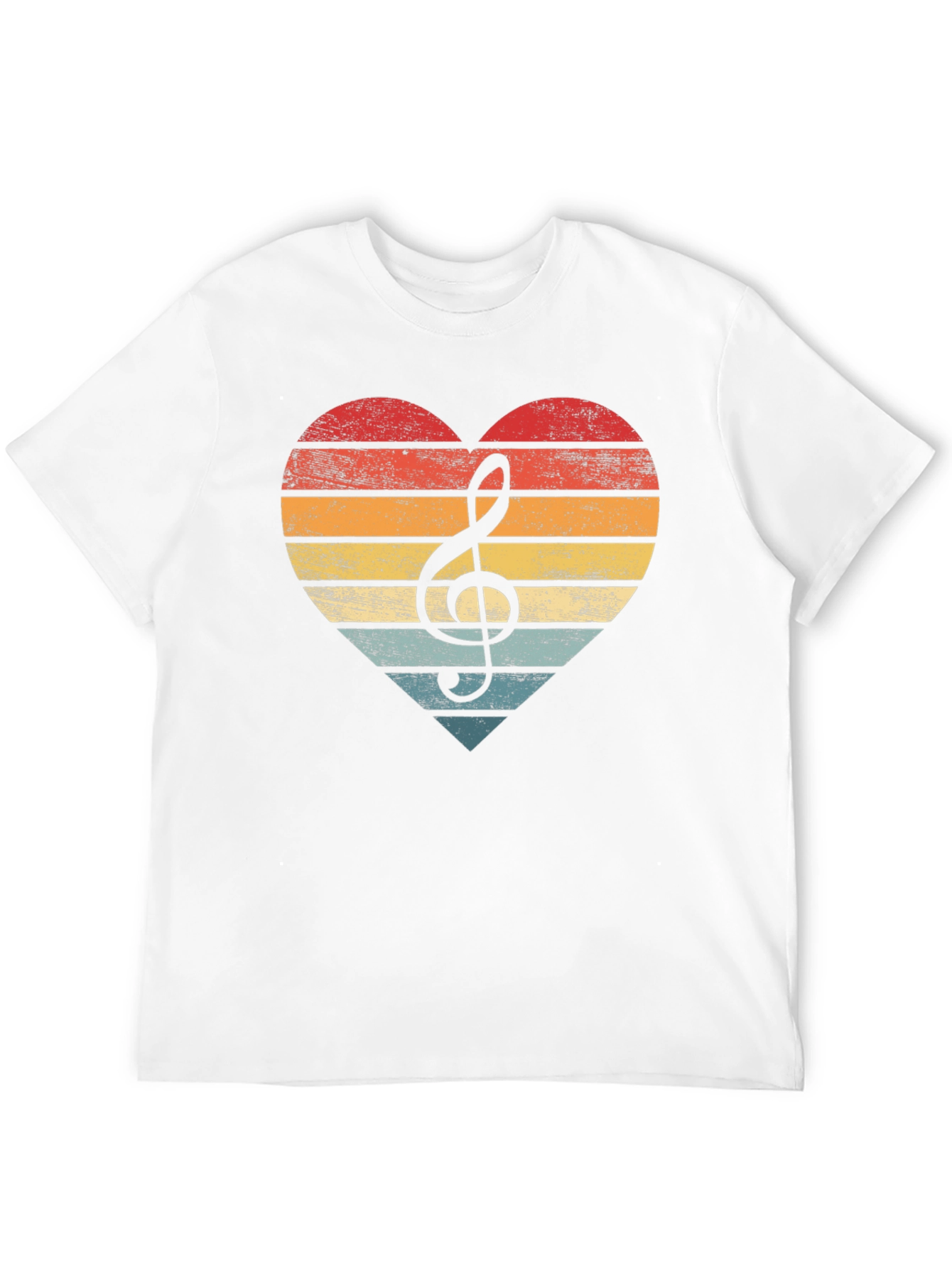 Retro Music Heart T-Shirt
